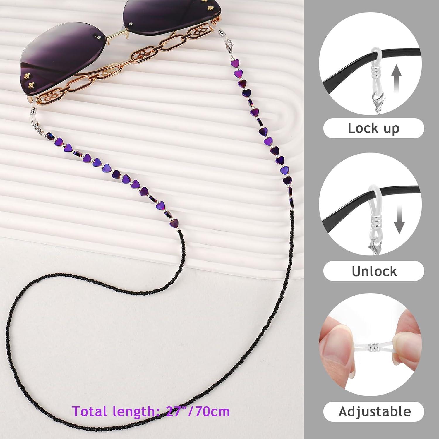 Cadena de Gafas BILIONE Unisex Púrpura Multifuncional