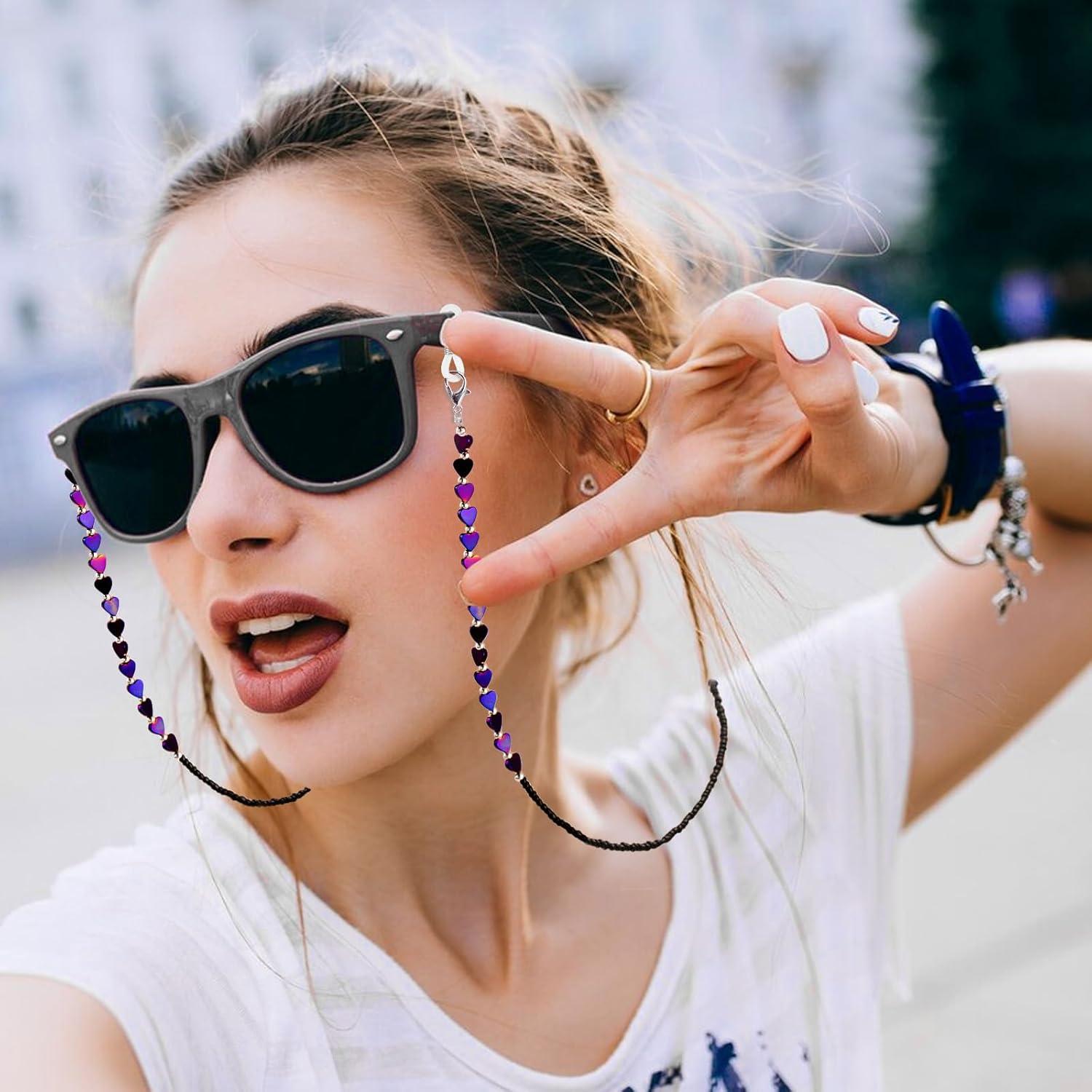 Cadena de Gafas BILIONE Unisex Púrpura Multifuncional