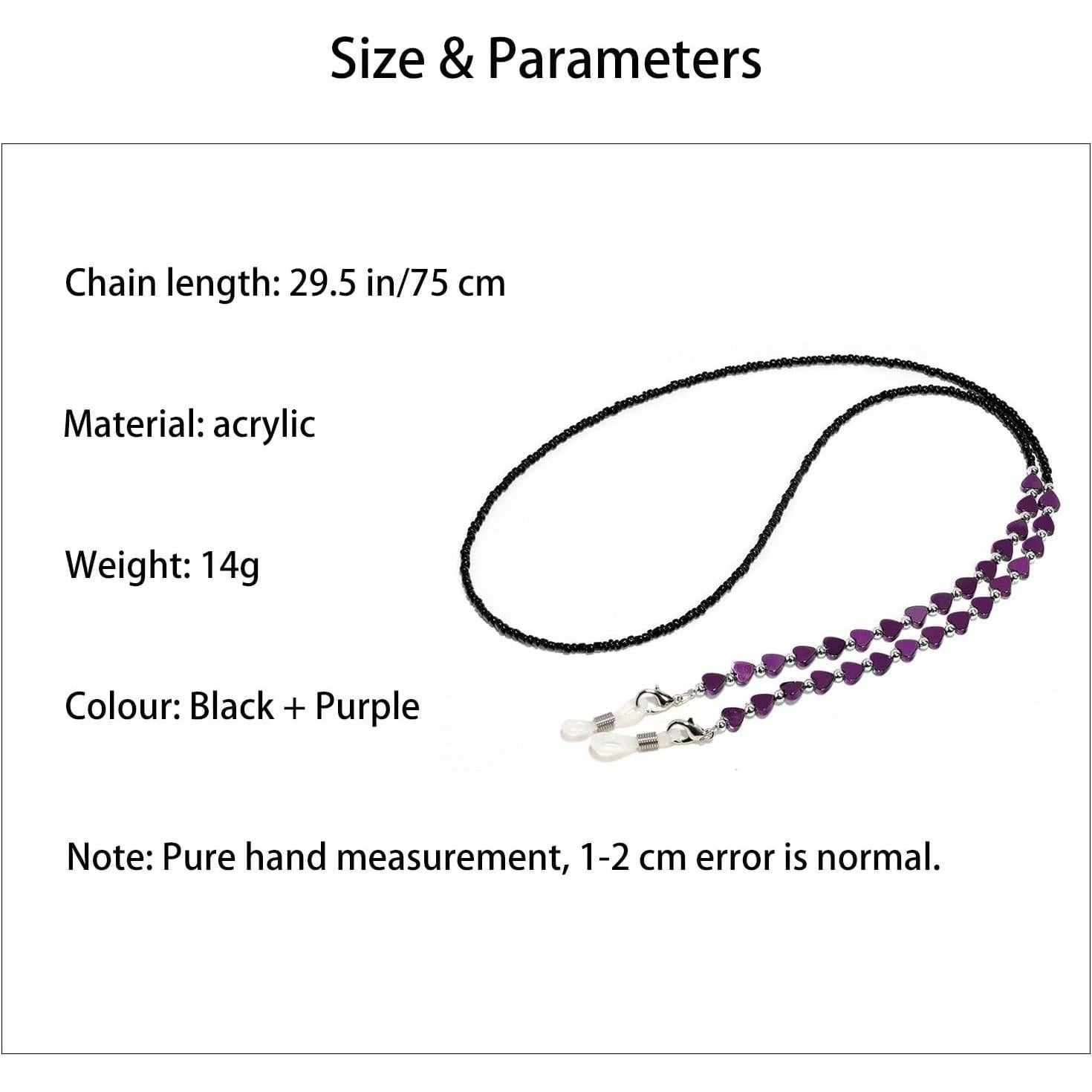 Cadena de Gafas BILIONE Unisex Púrpura Multifuncional