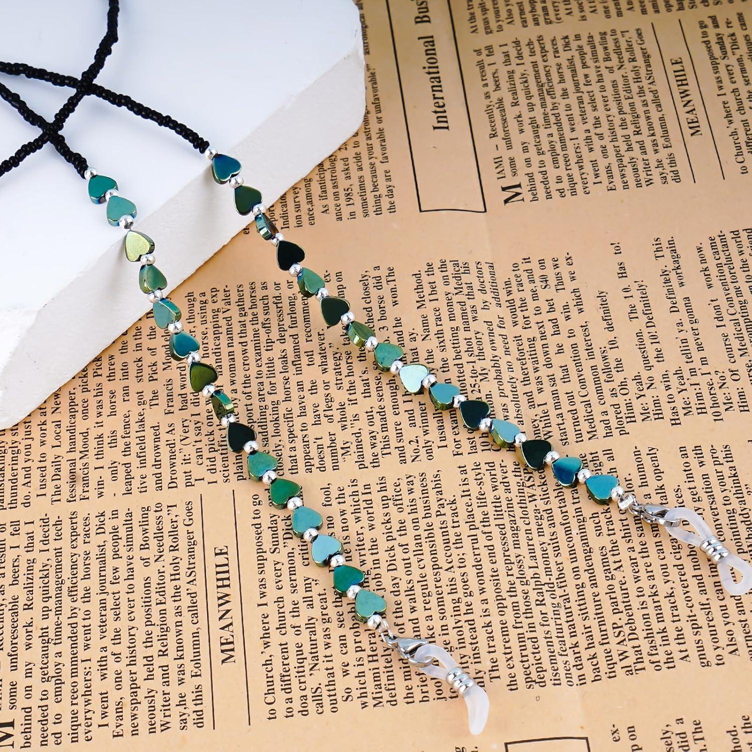 Cadena de Gafas BILIONE Verde Unisex, Soporte Multifuncional