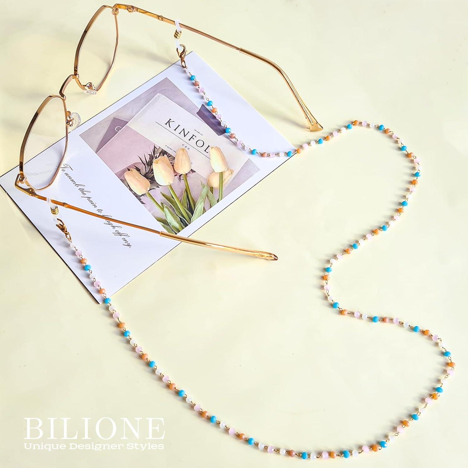 Cadena de Gafas BILIONE Unisex 70 cm Cuentas Acrílicas