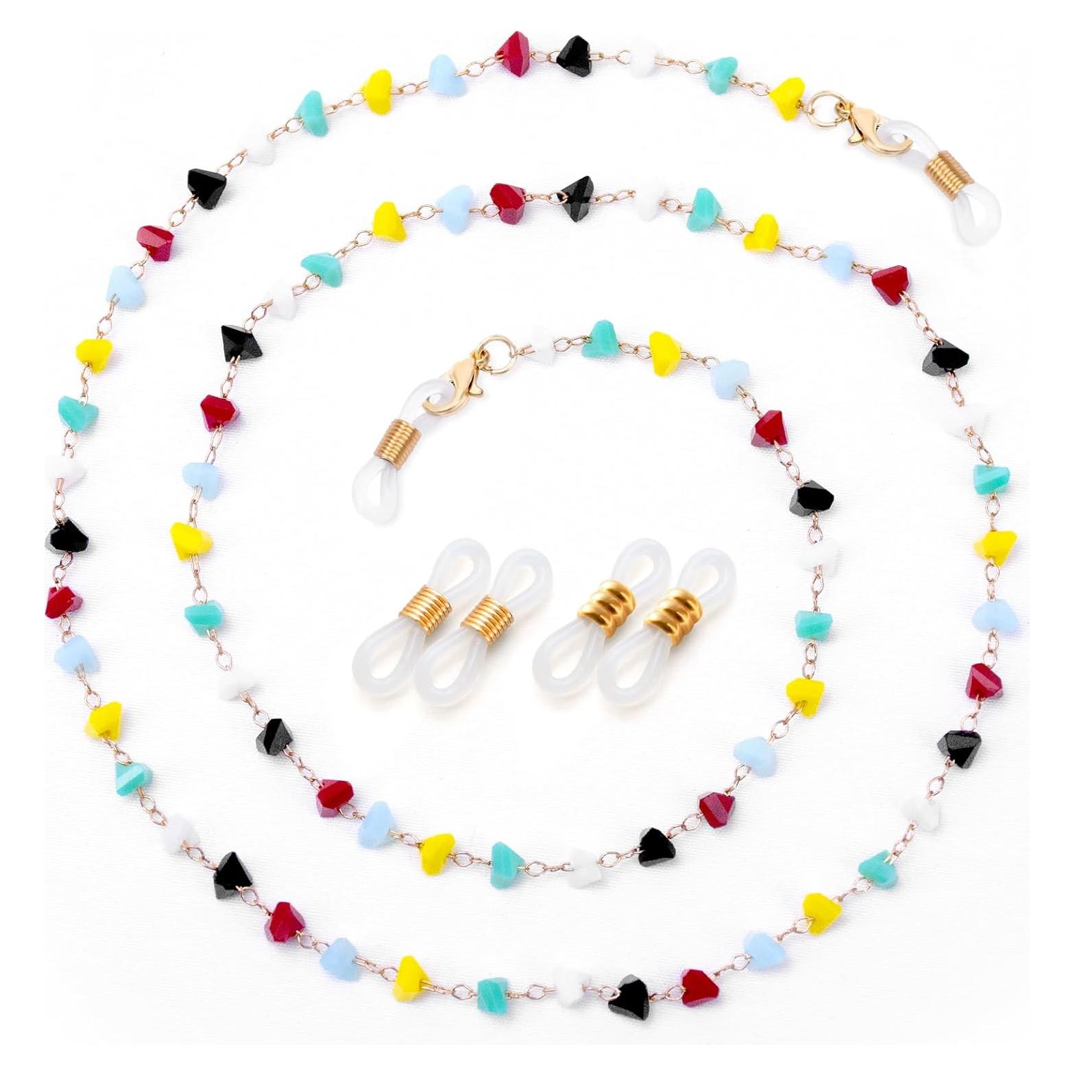 Cadena de Gafas BILIONE con Cuentas Coloridas 70 cm