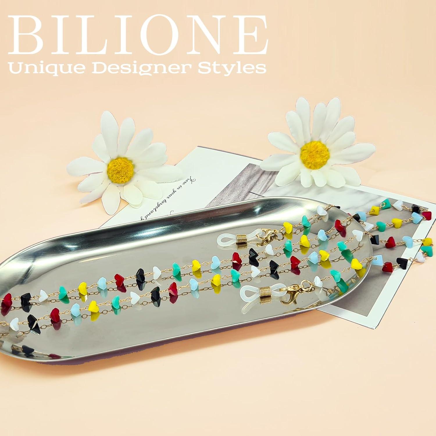 Cadena de Gafas BILIONE con Cuentas Coloridas 70 cm