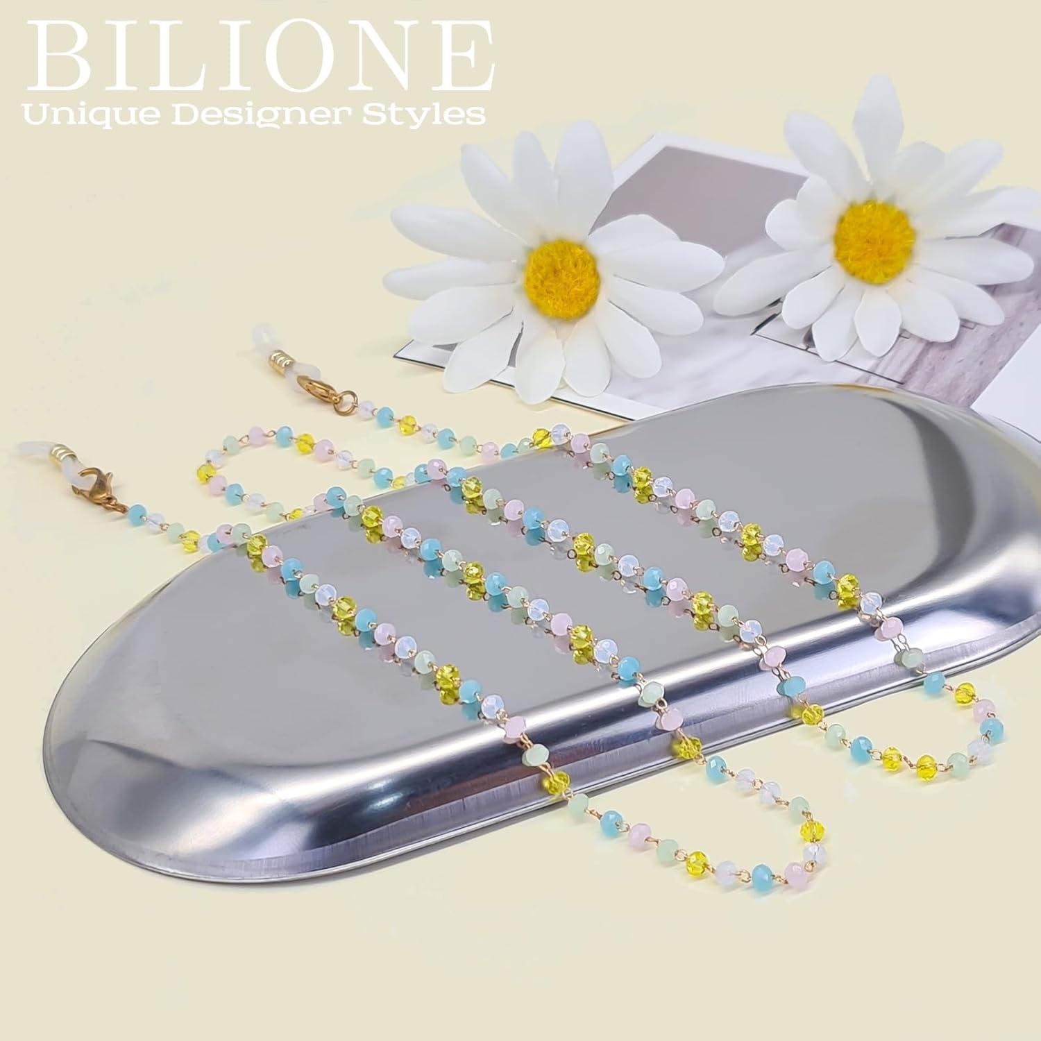 Cadena de Gafas BILIONE con Cuentas Acrílicas 70 cm