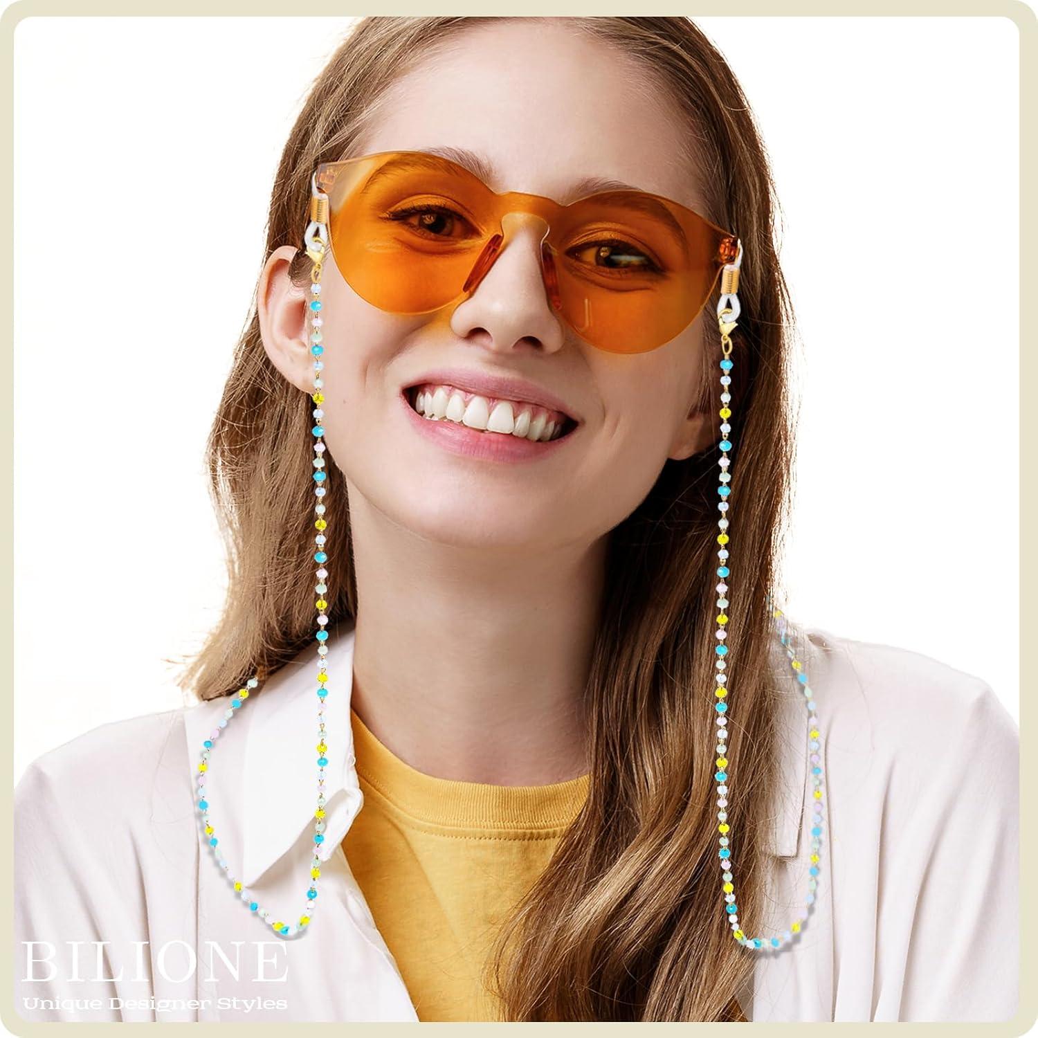 Cadena de Gafas BILIONE con Cuentas Acrílicas 70 cm