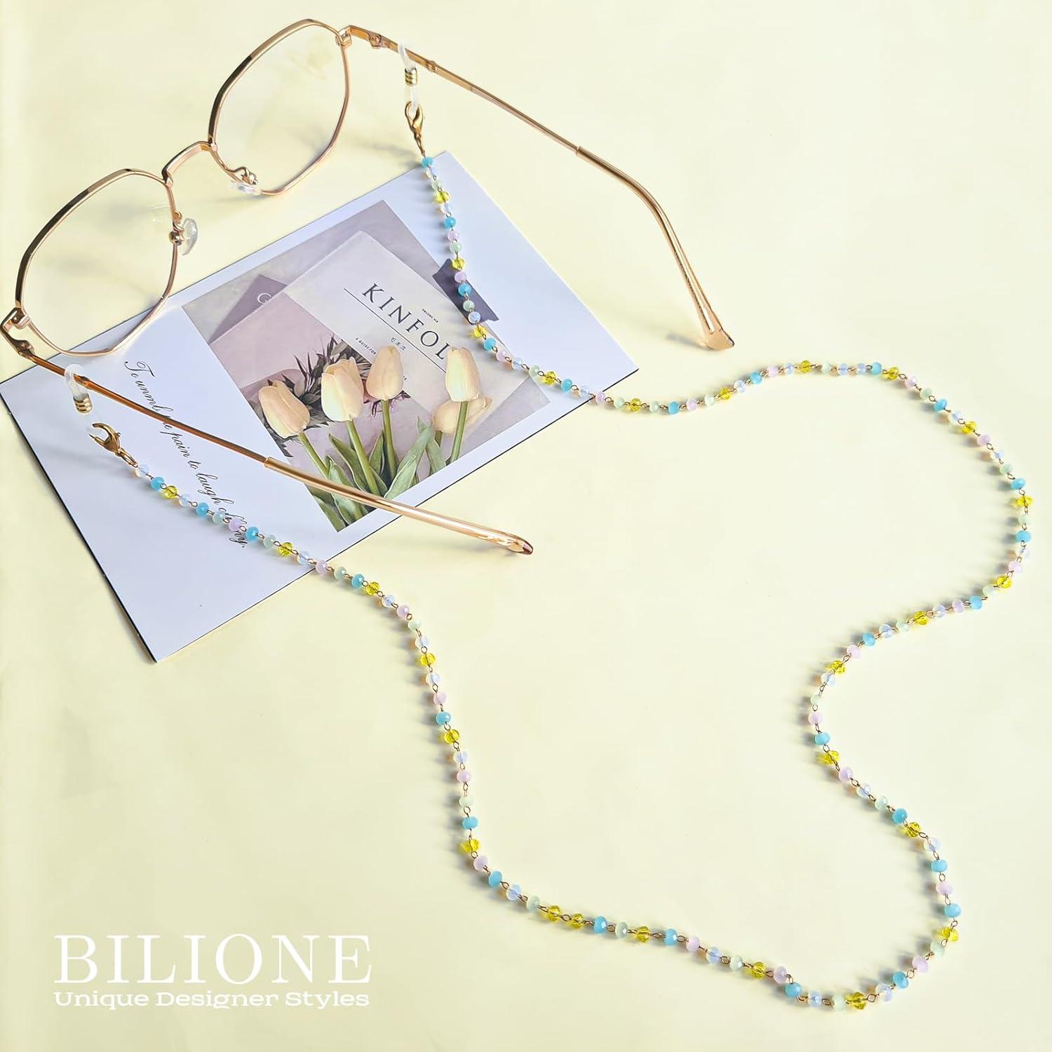 Cadena de Gafas BILIONE con Cuentas Acrílicas 70 cm