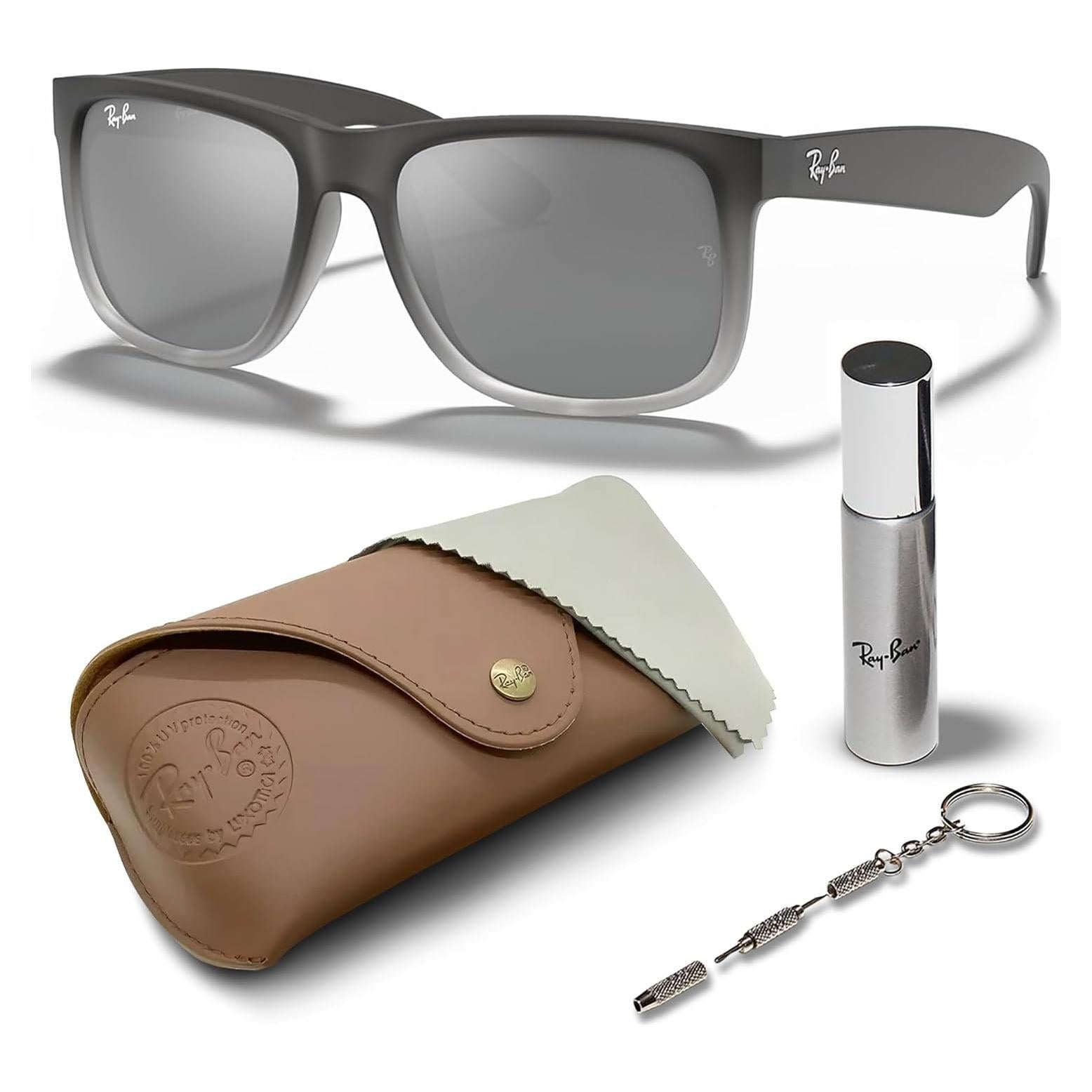Gafas de Sol Ray-Ban RB4165 JUSTIN Cuadradas 55mm Gris
