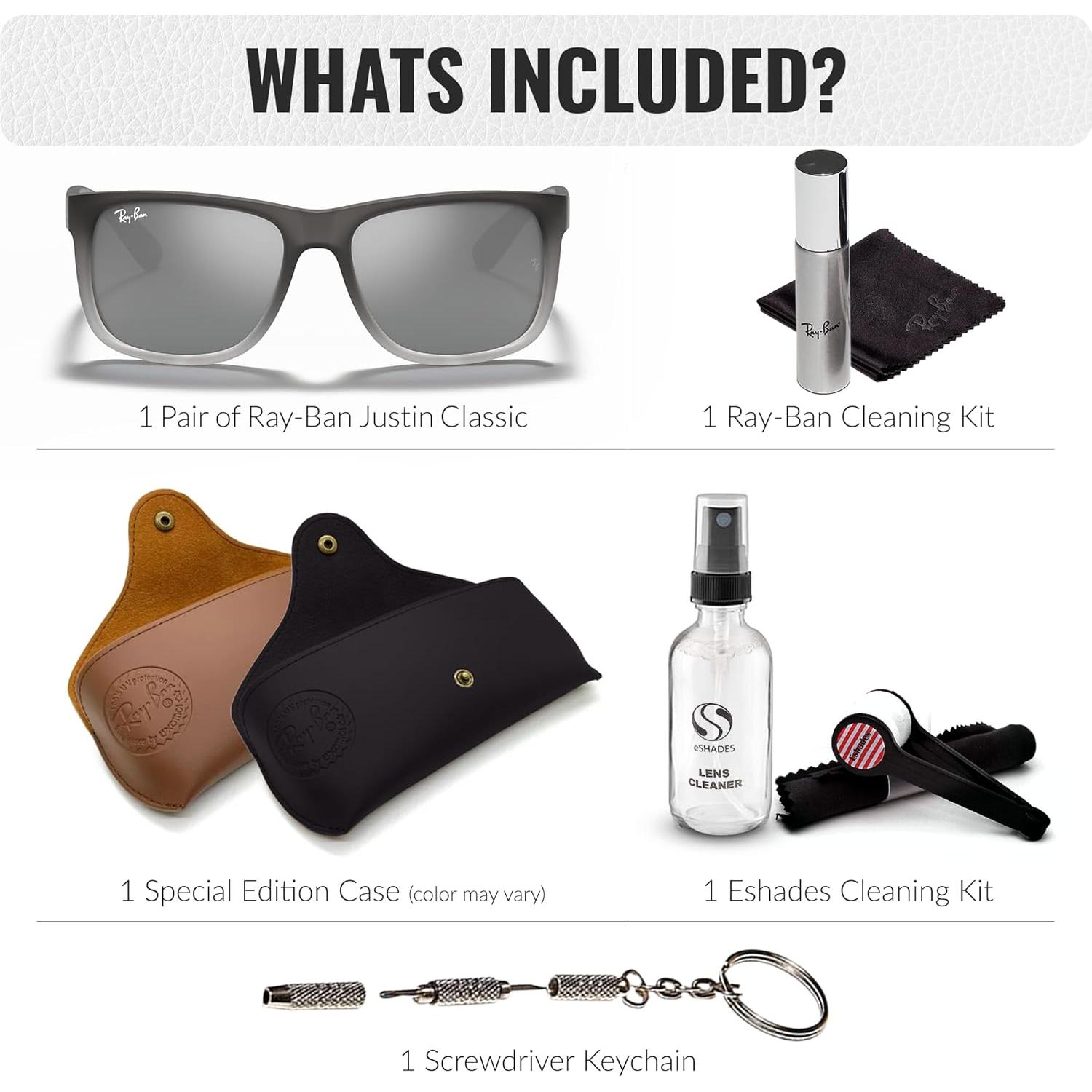 Gafas de Sol Ray-Ban RB4165 JUSTIN Cuadradas 55mm Gris