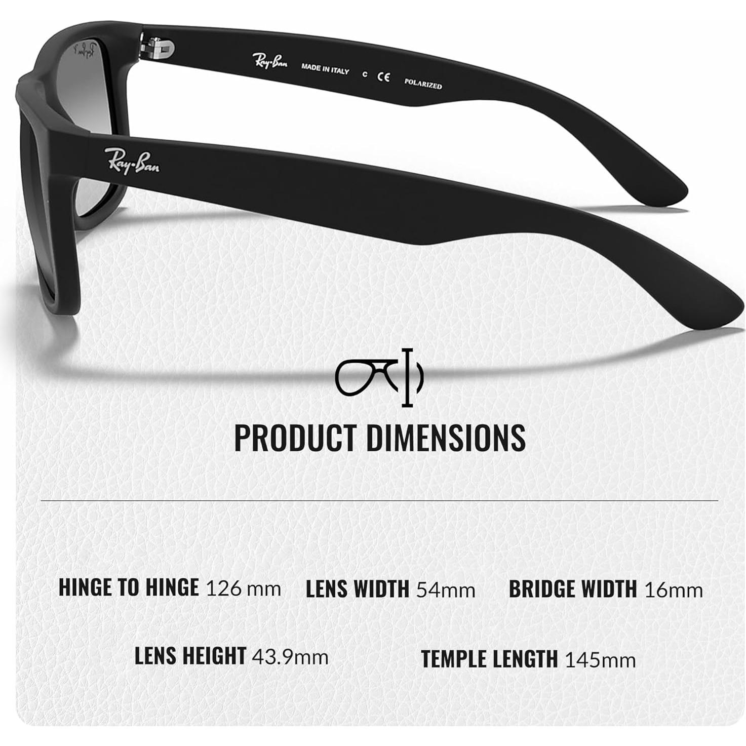 Gafas de Sol Ray-Ban RB4165 Cuadradas Polarizadas 55mm