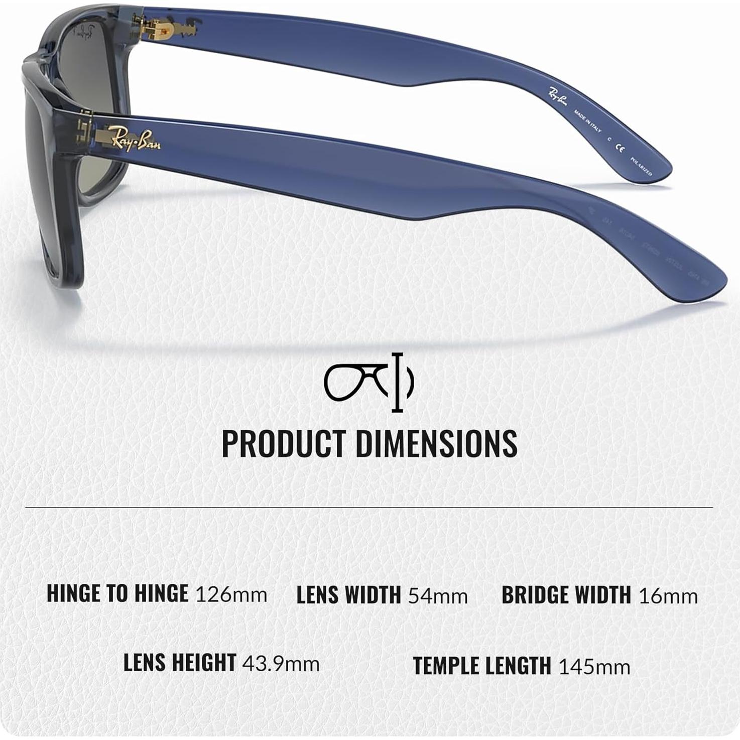 Gafas de Sol Ray-Ban RB4165 JUSTIN Cuadradas Polarizadas