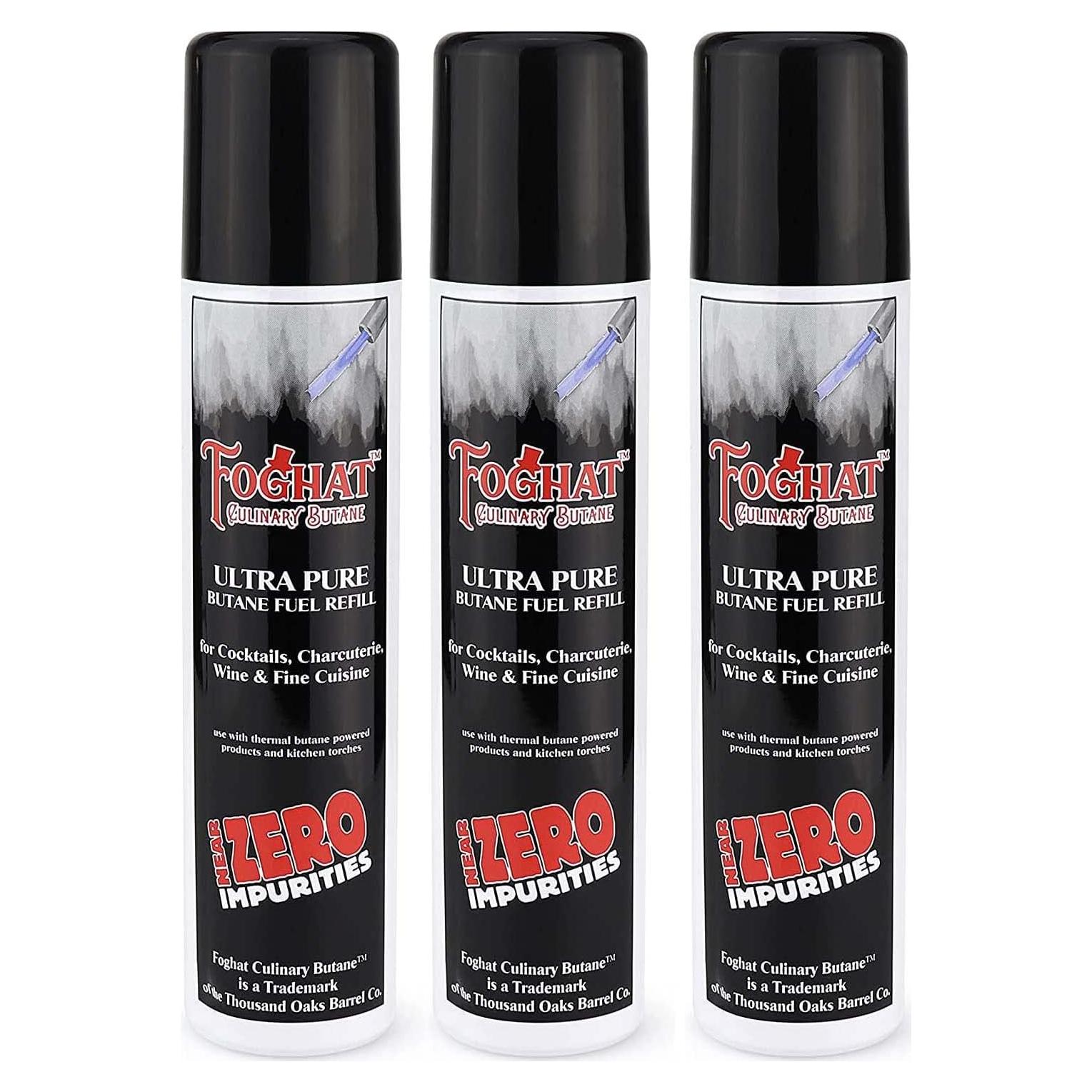 Recarga Butano Foghat 3 x 60ml - Gas Ultra Refinado para Soplete