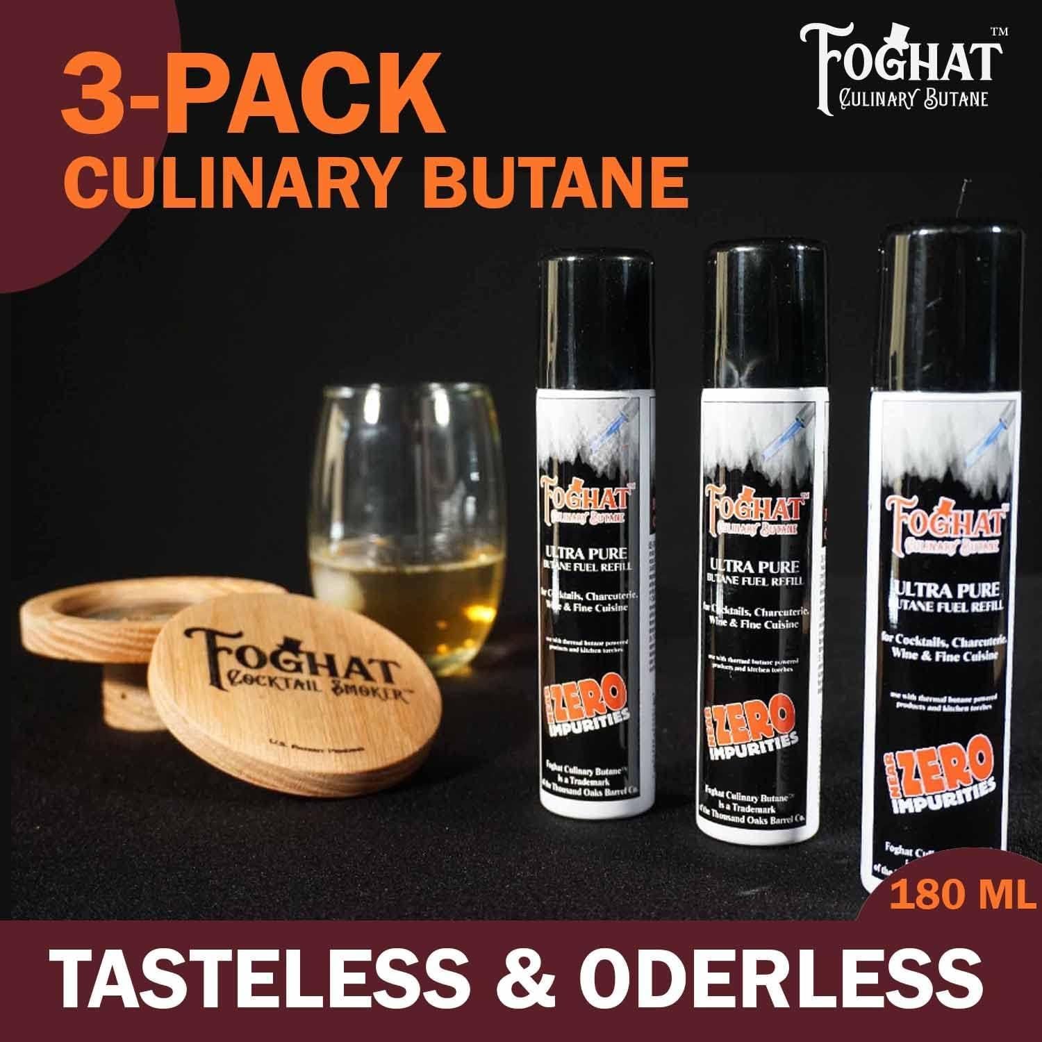Recarga Butano Foghat 3 x 60ml - Gas Ultra Refinado para Soplete