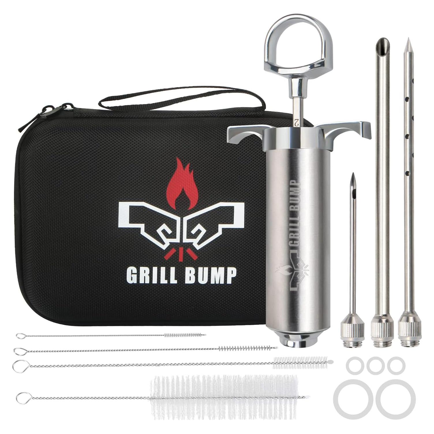 Kit de Jeringa para Inyección de Carne GRILL BUMP 2 oz con 3 Agujas