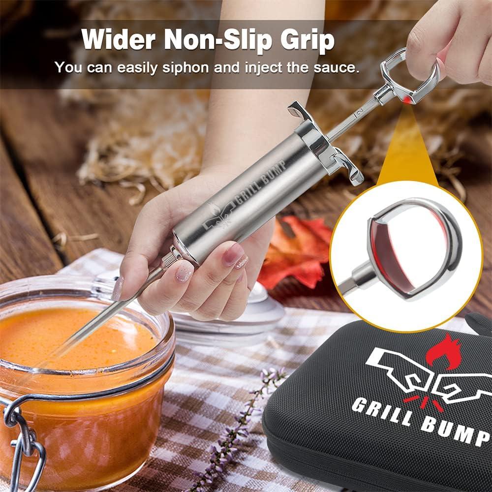 Kit de Jeringa para Inyección de Carne GRILL BUMP 2 oz con 3 Agujas
