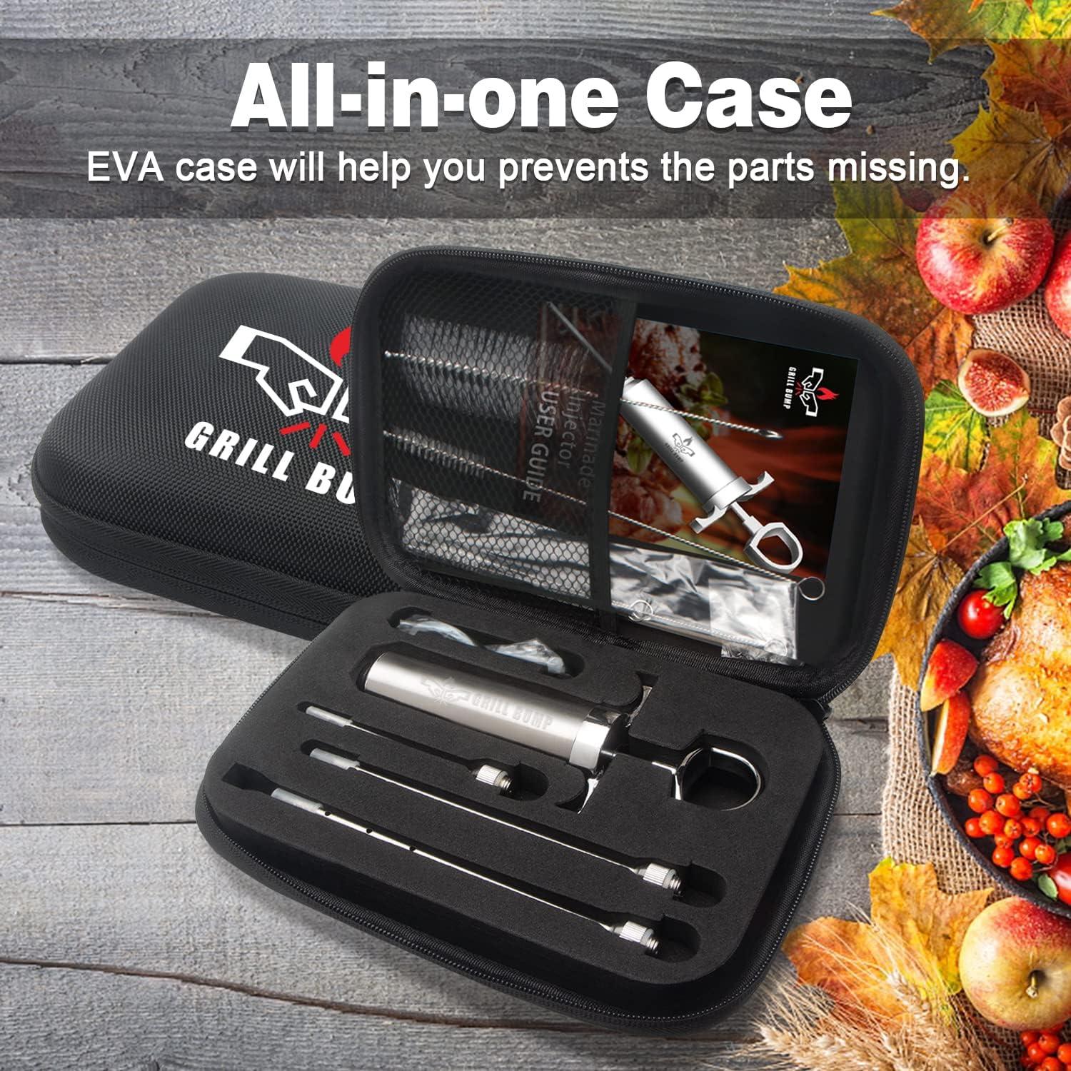 Kit de Jeringa para Inyección de Carne GRILL BUMP 2 oz con 3 Agujas