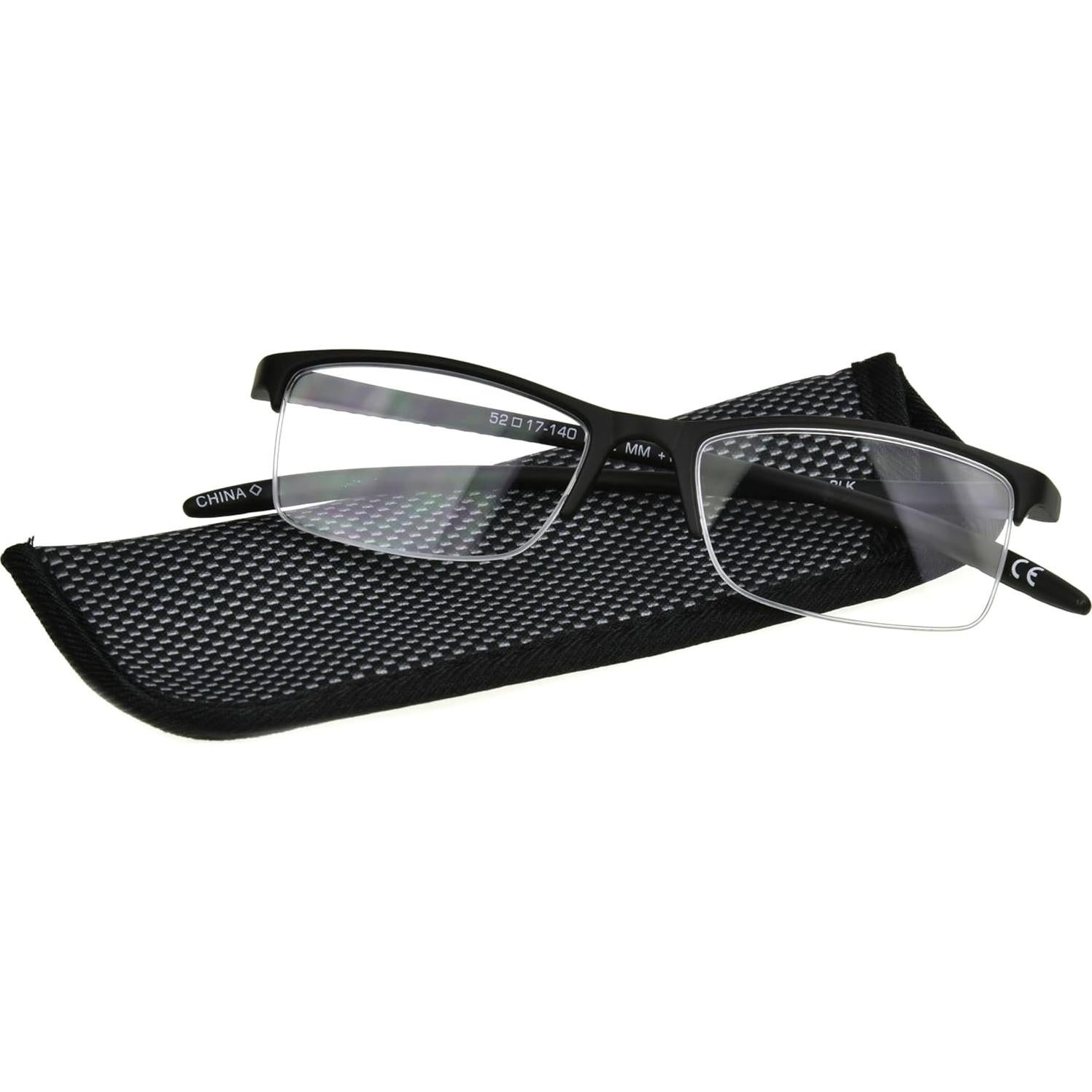 Gafas de lectura Foster Grant Paolo cuadradas negras 3x