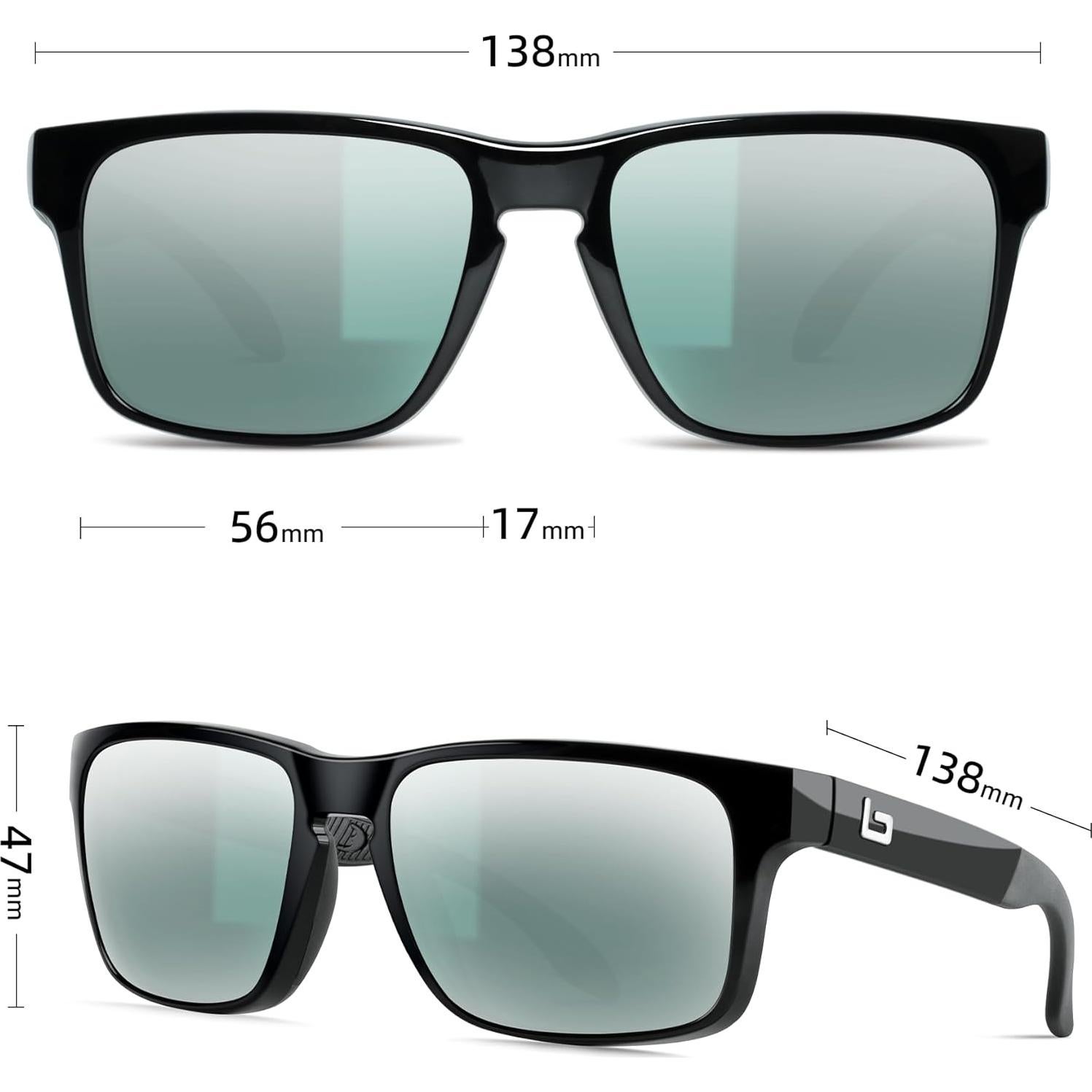 Gafas de Sol BNUS B7066 Polarizadas con Lentes de Vidrio