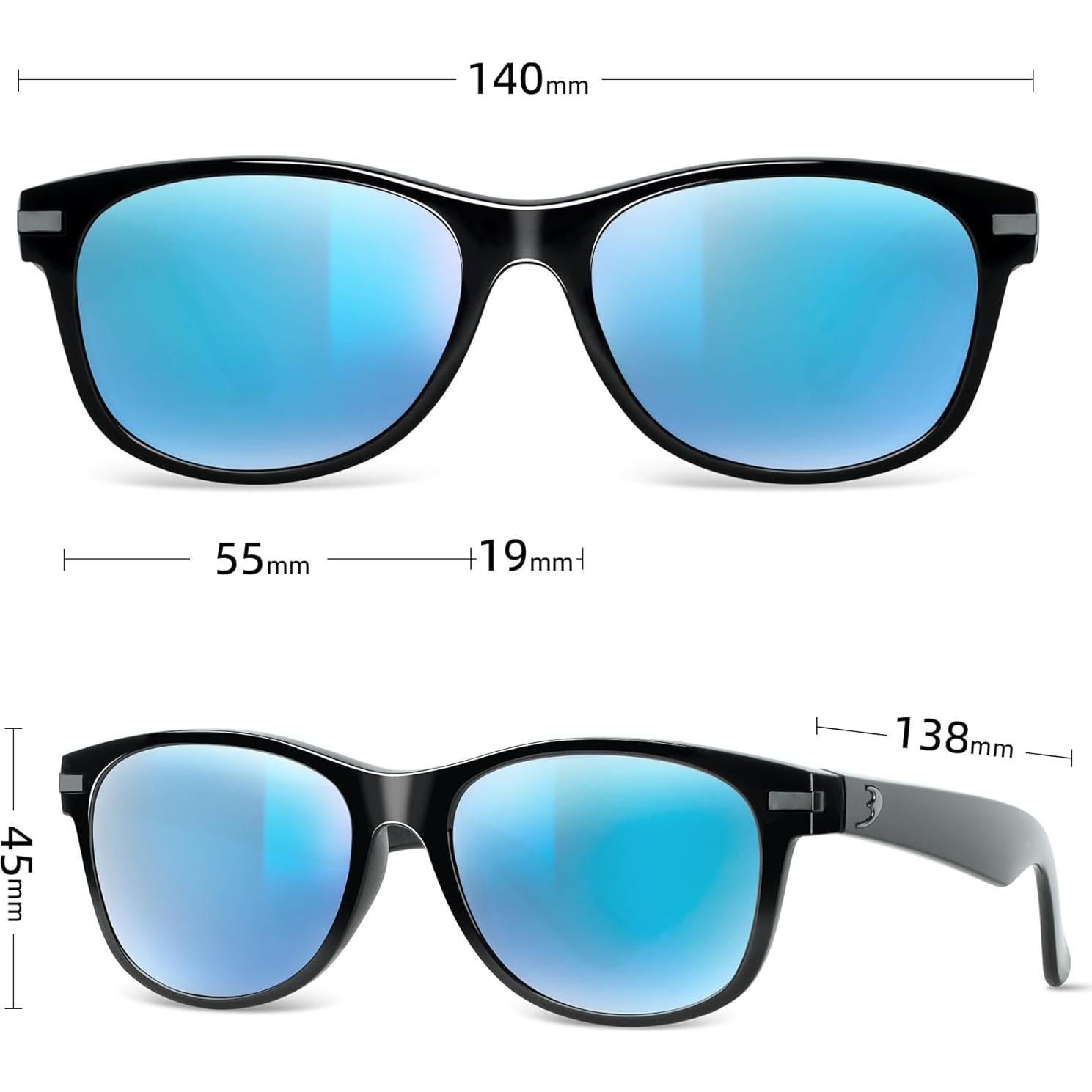 Gafas de sol Bnus B7066 Polarizadas Lentes de Vidrio