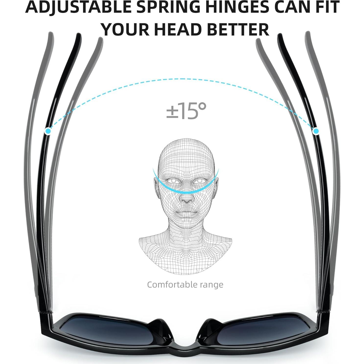 Gafas de sol Bnus B7066 Polarizadas Lentes de Vidrio