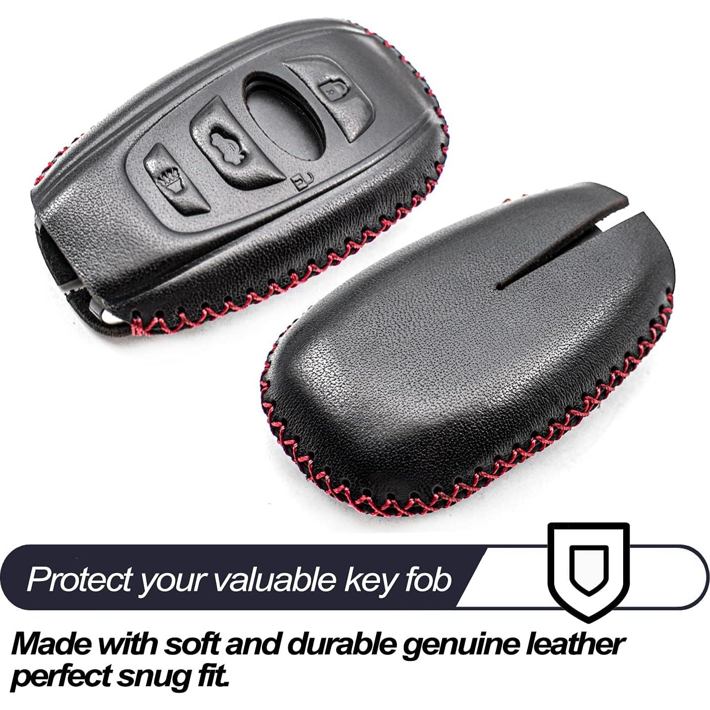 Funda de Llave de Cuero MECHCOS para Subaru 4 Botones