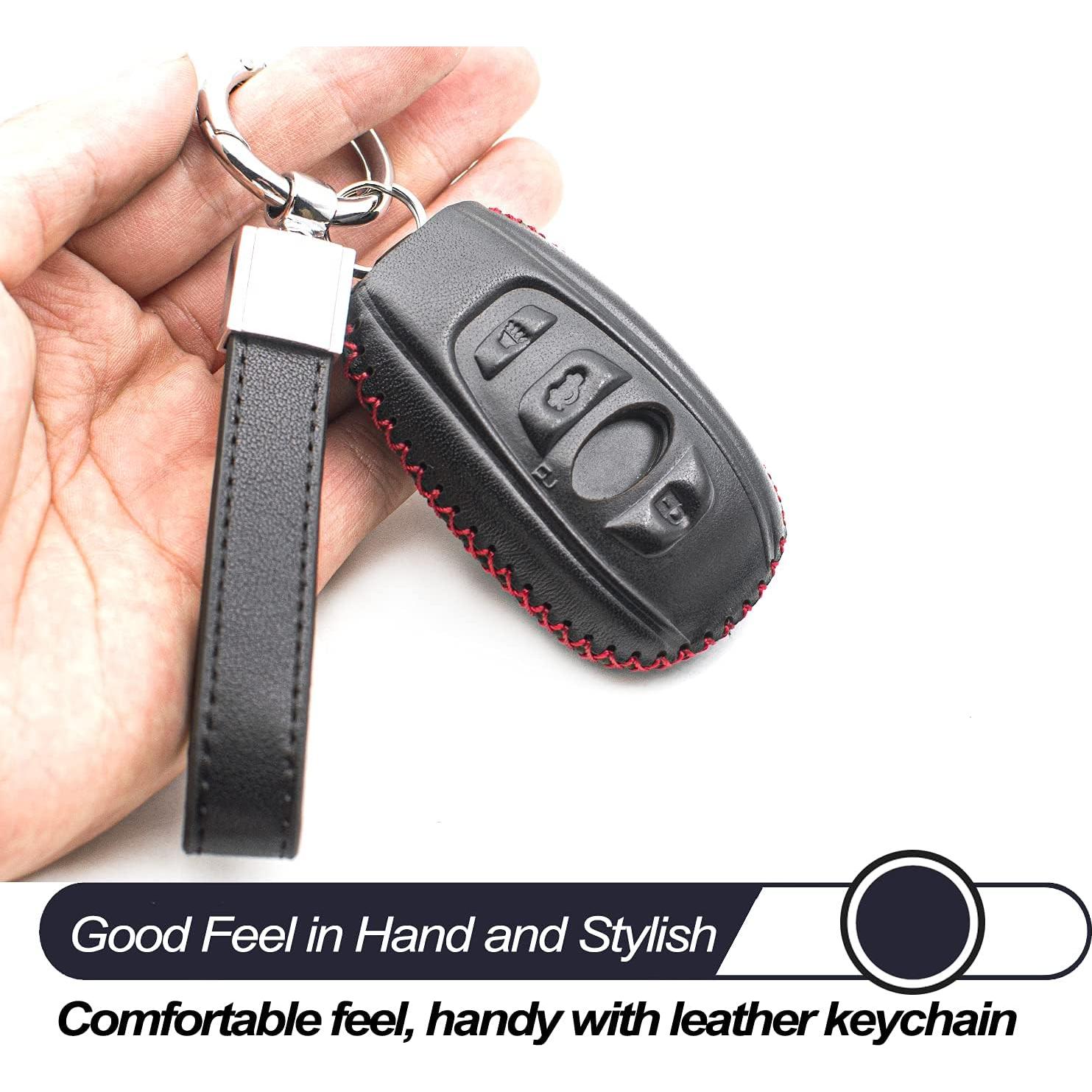 Funda de Llave de Cuero MECHCOS para Subaru 4 Botones