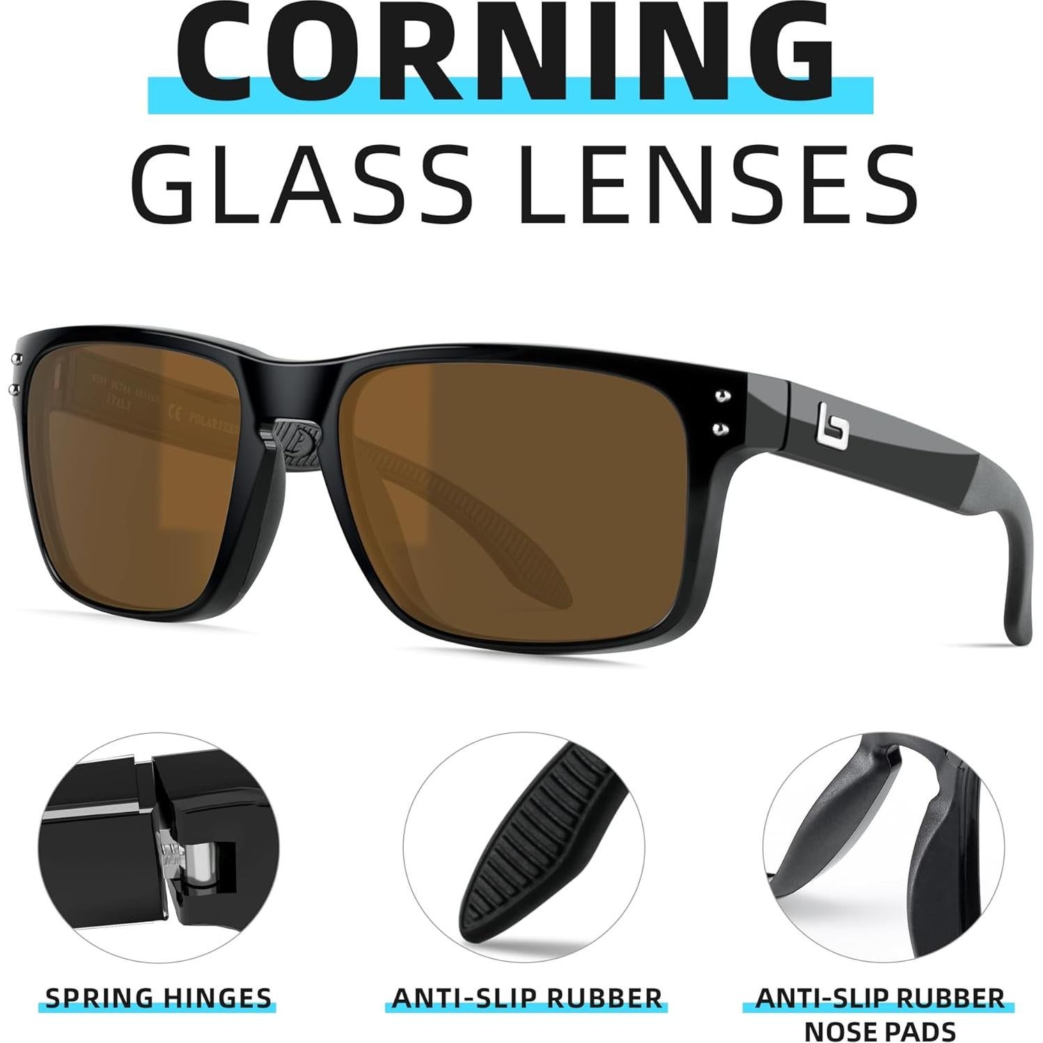 Gafas de Sol BNUS B7066 con Lentes de Vidrio Polarizadas