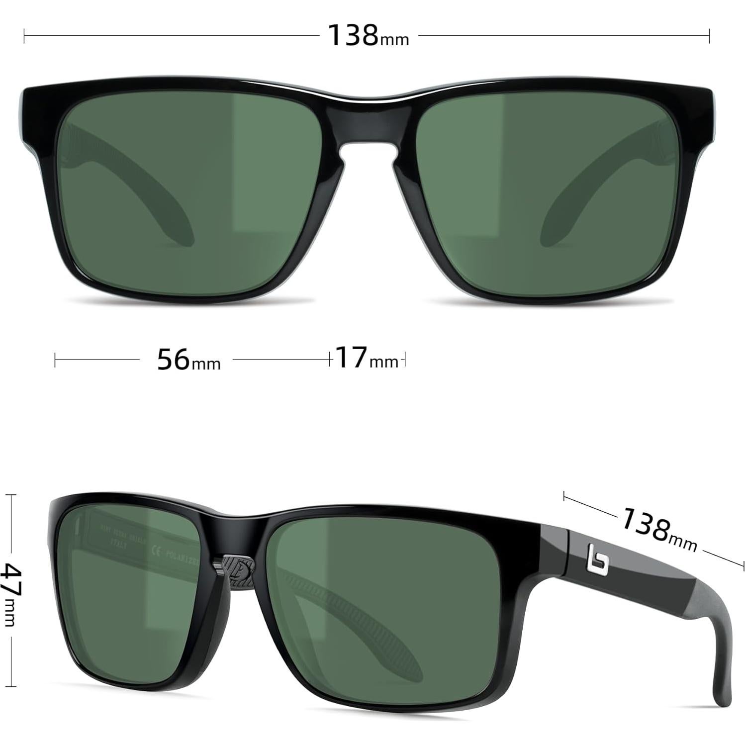 Gafas de sol Bnus B7066 con lentes de vidrio polarizados