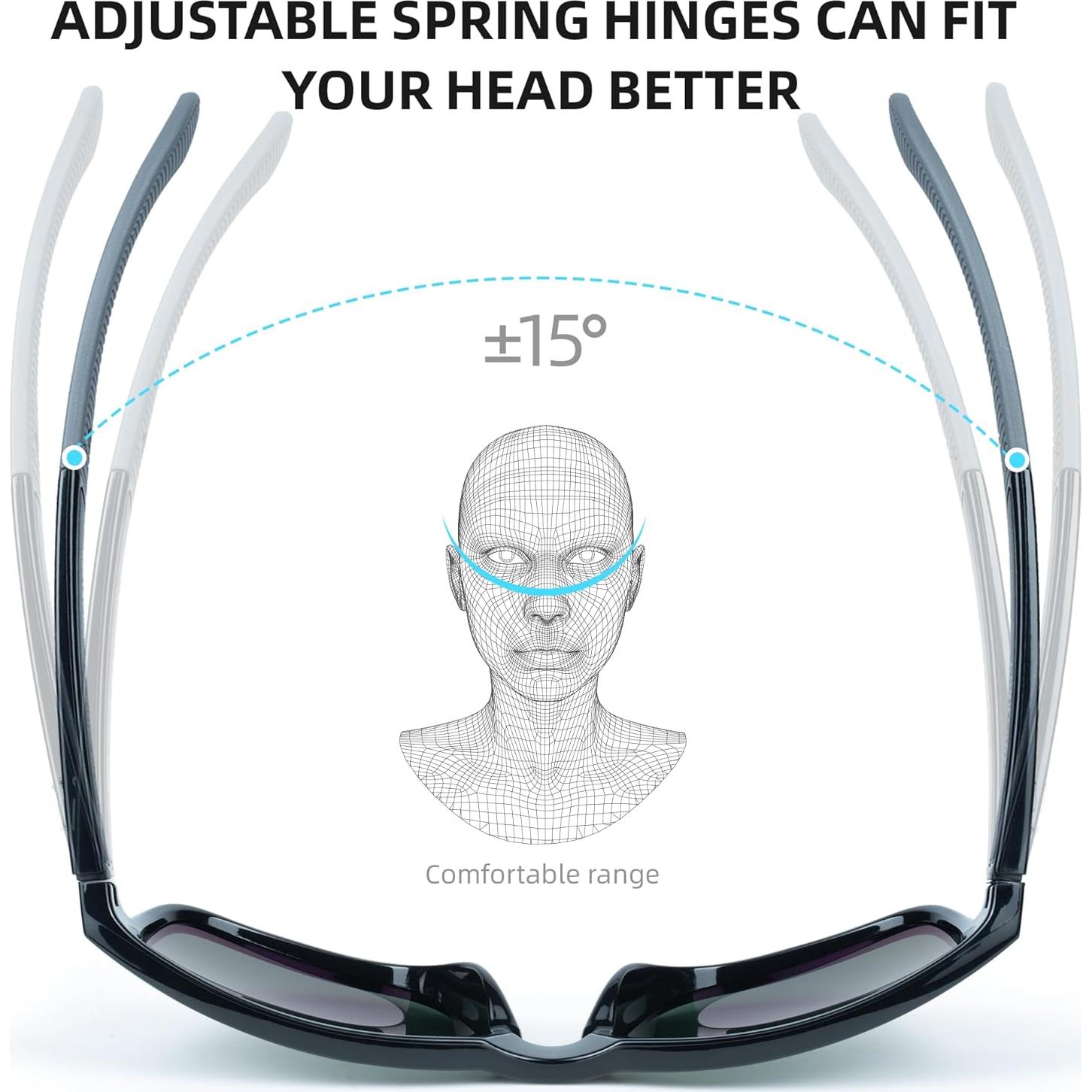 Gafas de sol Bnus B7066 con lentes de vidrio polarizados