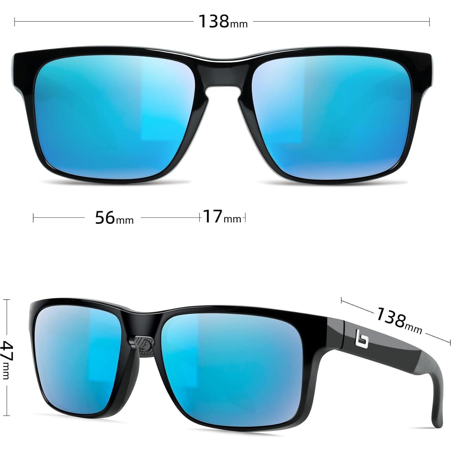 Gafas de sol Bnus B7066 con lentes de vidrio polarizadas