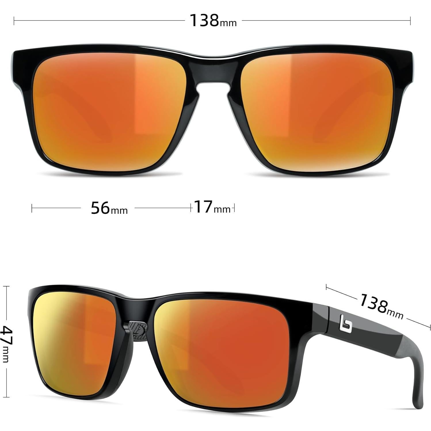 Gafas de sol BNUS B7066 Polarizadas con lentes de vidrio