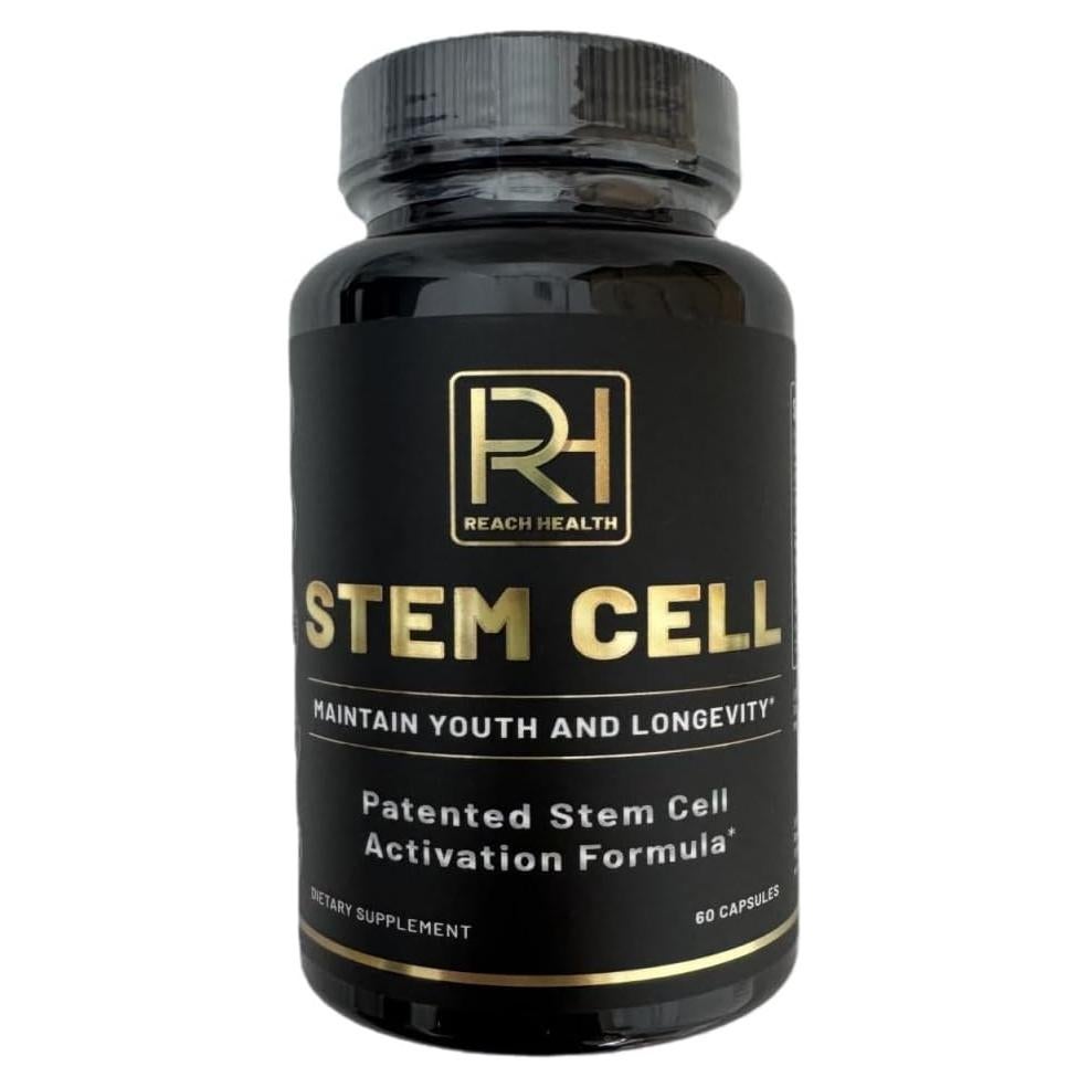 Suplemento de Células Madre Reach Health, 60 Cápsulas, Vitamina D y B12