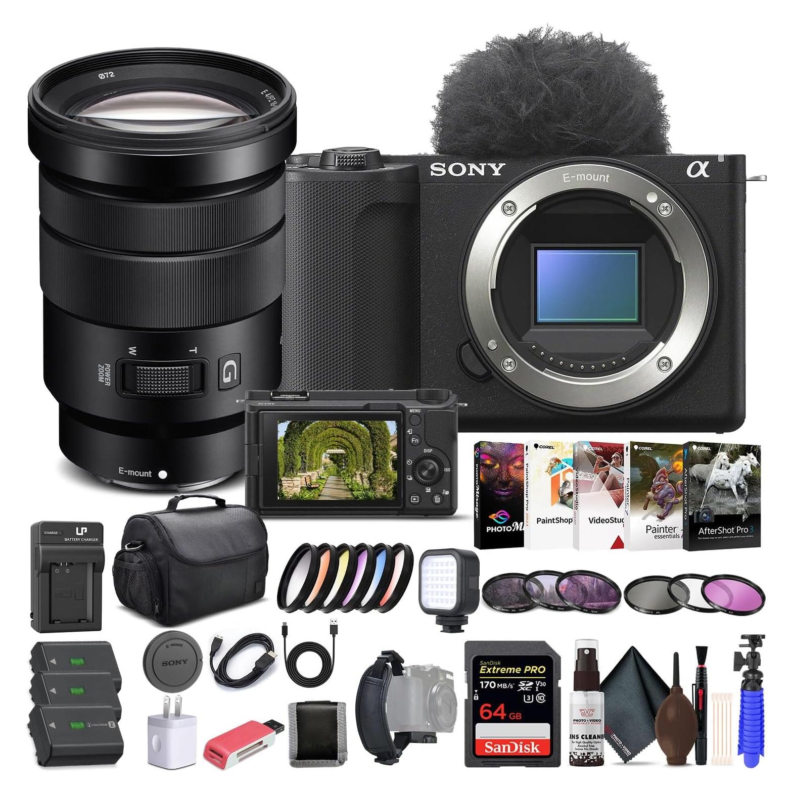 Cámara Sin Espejo Sony Alpha ZV-E10 II + Lente 18-105mm + Accesorios