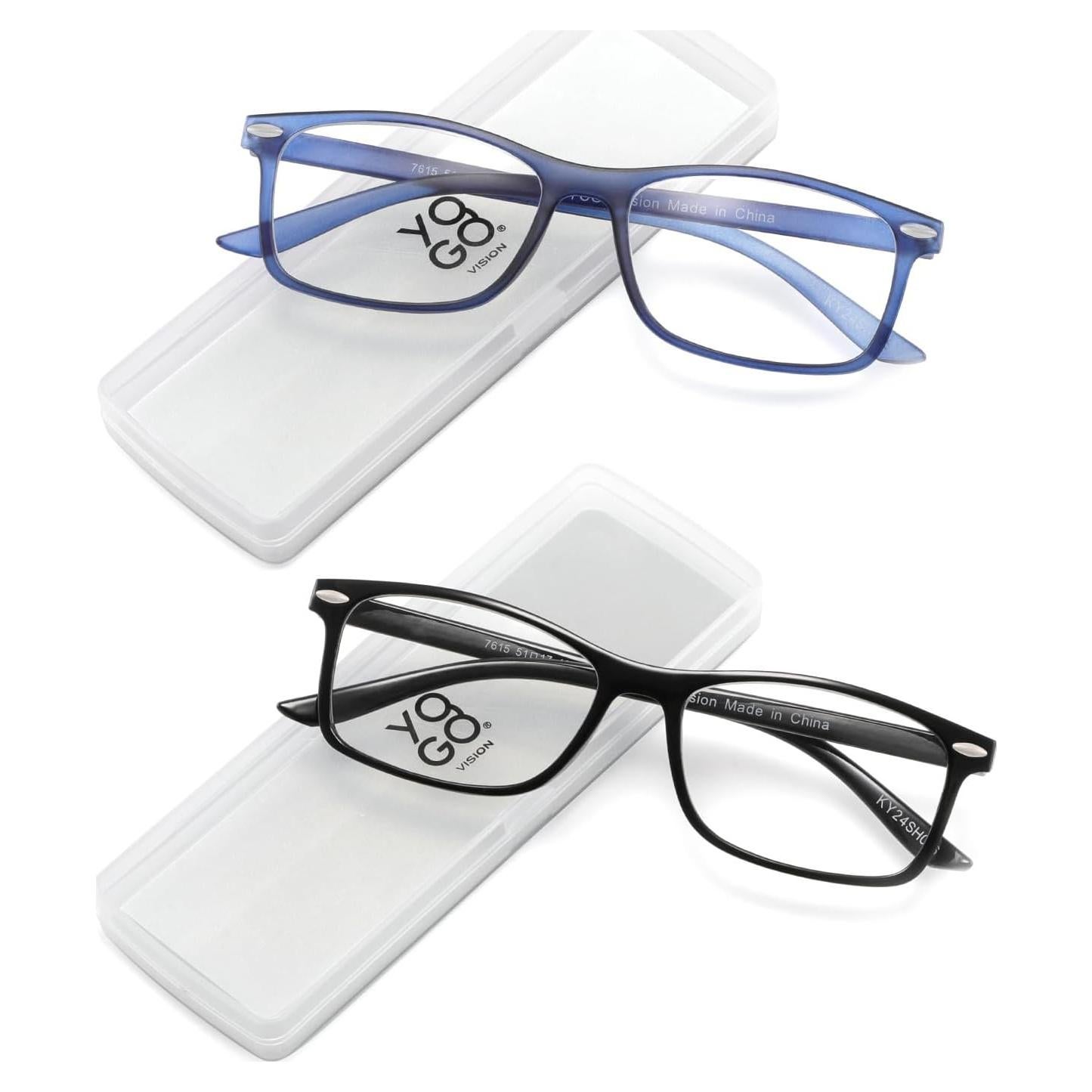 Gafas de lectura Yogo Vision ultradelgadas 2 paquetes +2.50