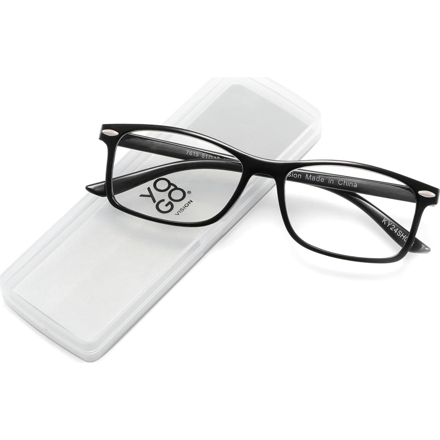 Gafas de lectura Yogo Vision ultradelgadas 2x con estuche