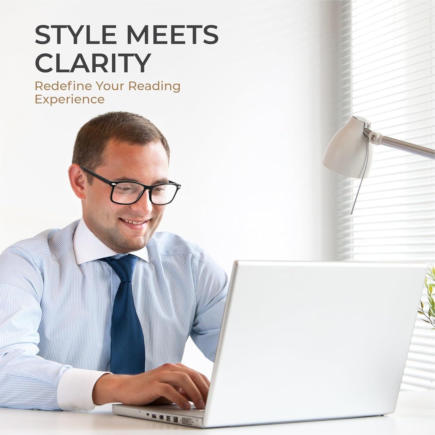 Gafas de lectura Yogo Vision ultradelgadas 2x con estuche