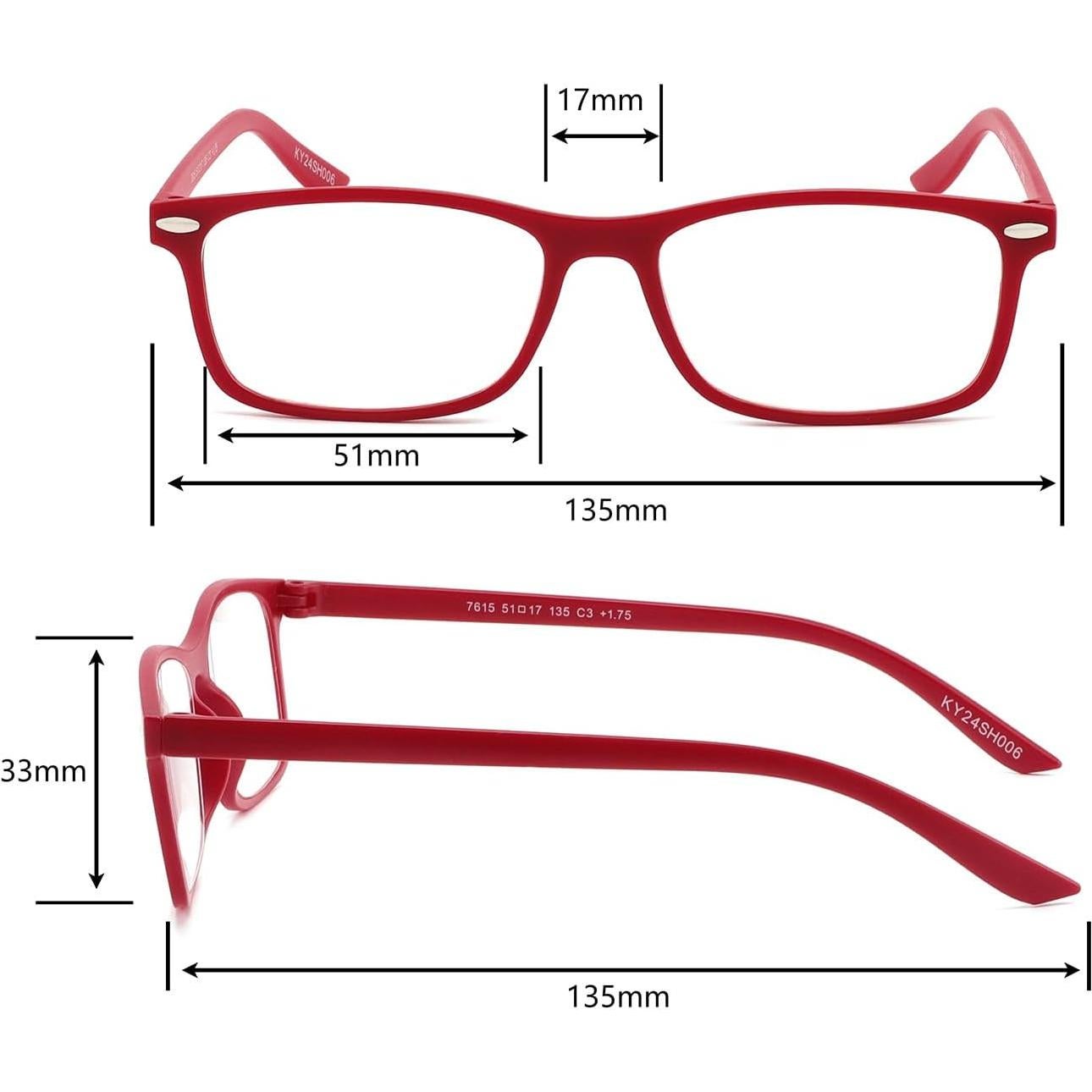 Gafas de lectura Yogo Vision 2 paquetes +1.75x con estuche