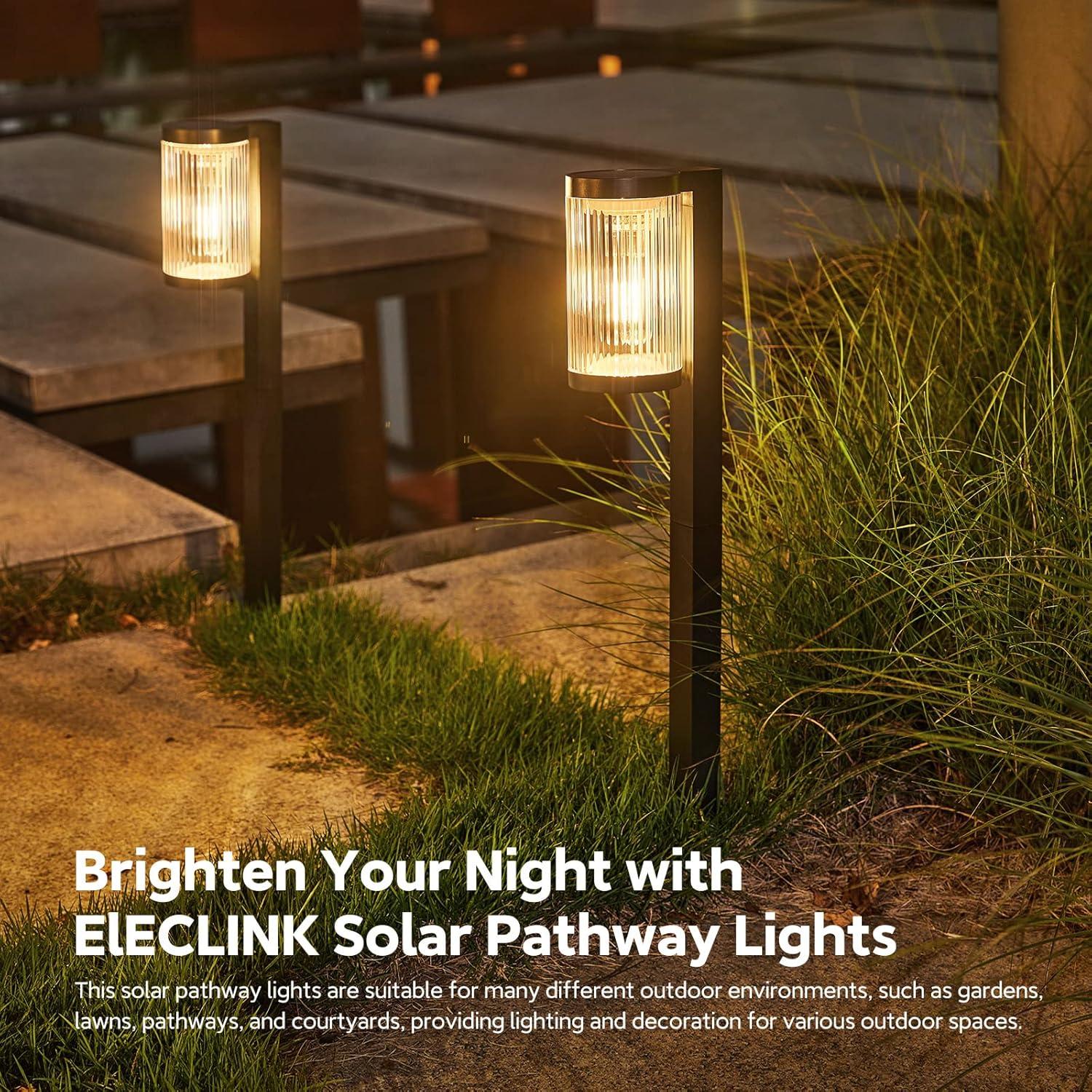 Luces de Camino Solares ELECLINK Paquete de 6 IP65 Brillantes