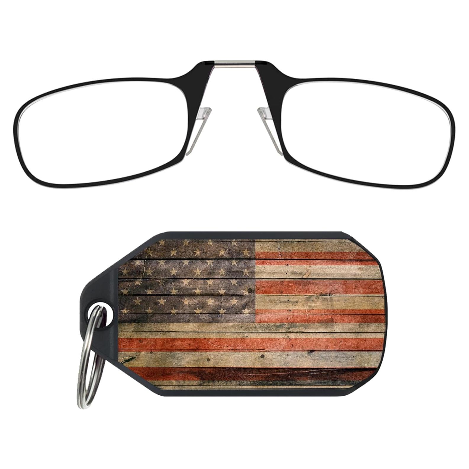 ThinOptics Keychain Case and Readers Rectangular Reading Glasses