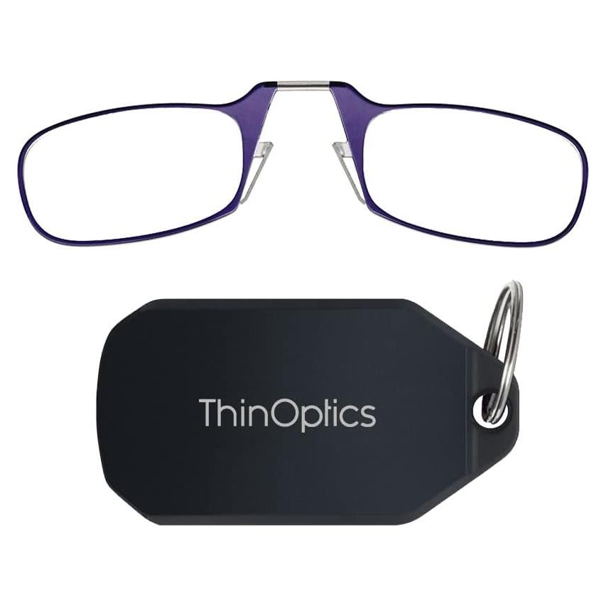 ThinOptics Keychain Case and Readers Rectangular Reading Glasses