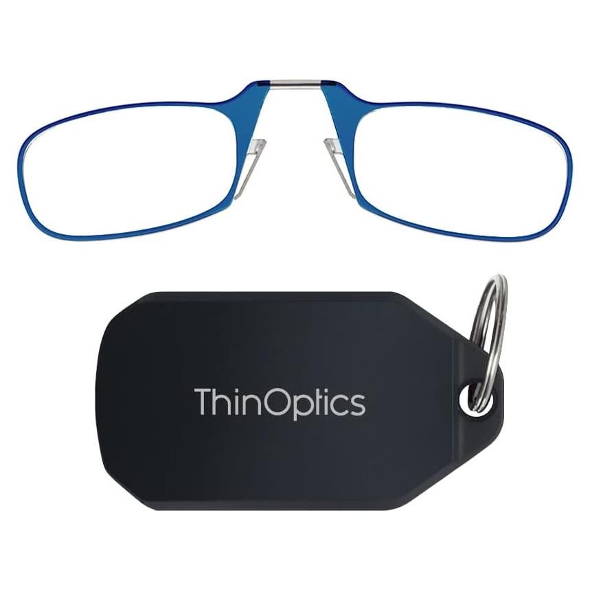 ThinOptics Keychain Case and Readers Rectangular Reading Glasses