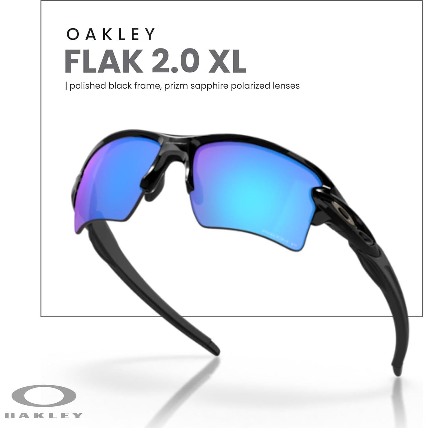 Gafas de sol Oakley Flak 2.0 XL con correa y kit cuidado