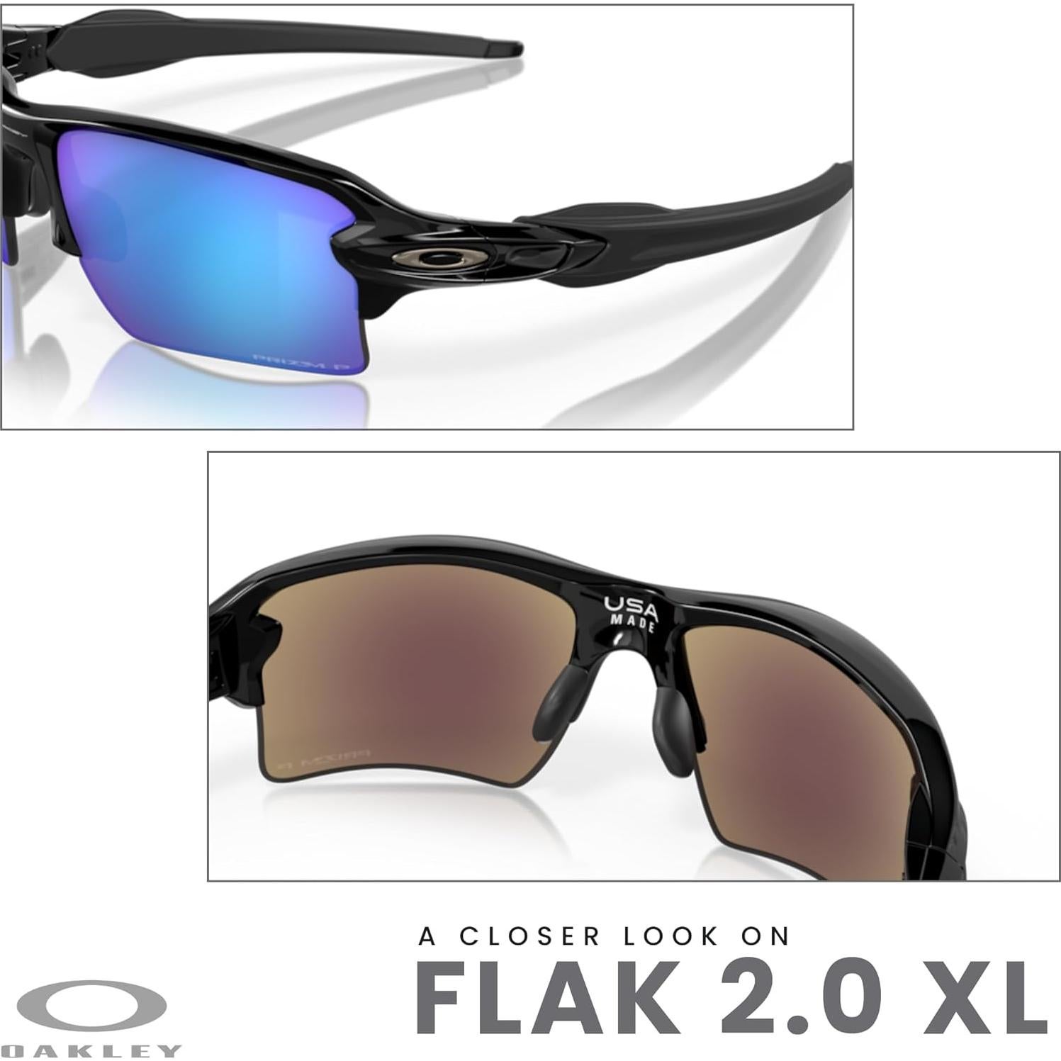 Gafas de sol Oakley Flak 2.0 XL con correa y kit cuidado