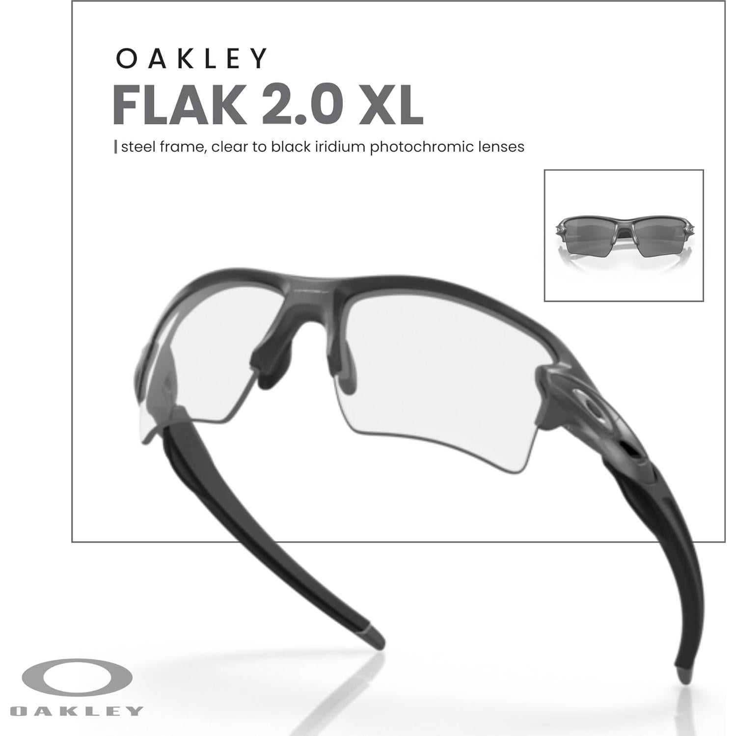 Gafas de sol Oakley Flak 2.0 XL para hombres + BUNDLE