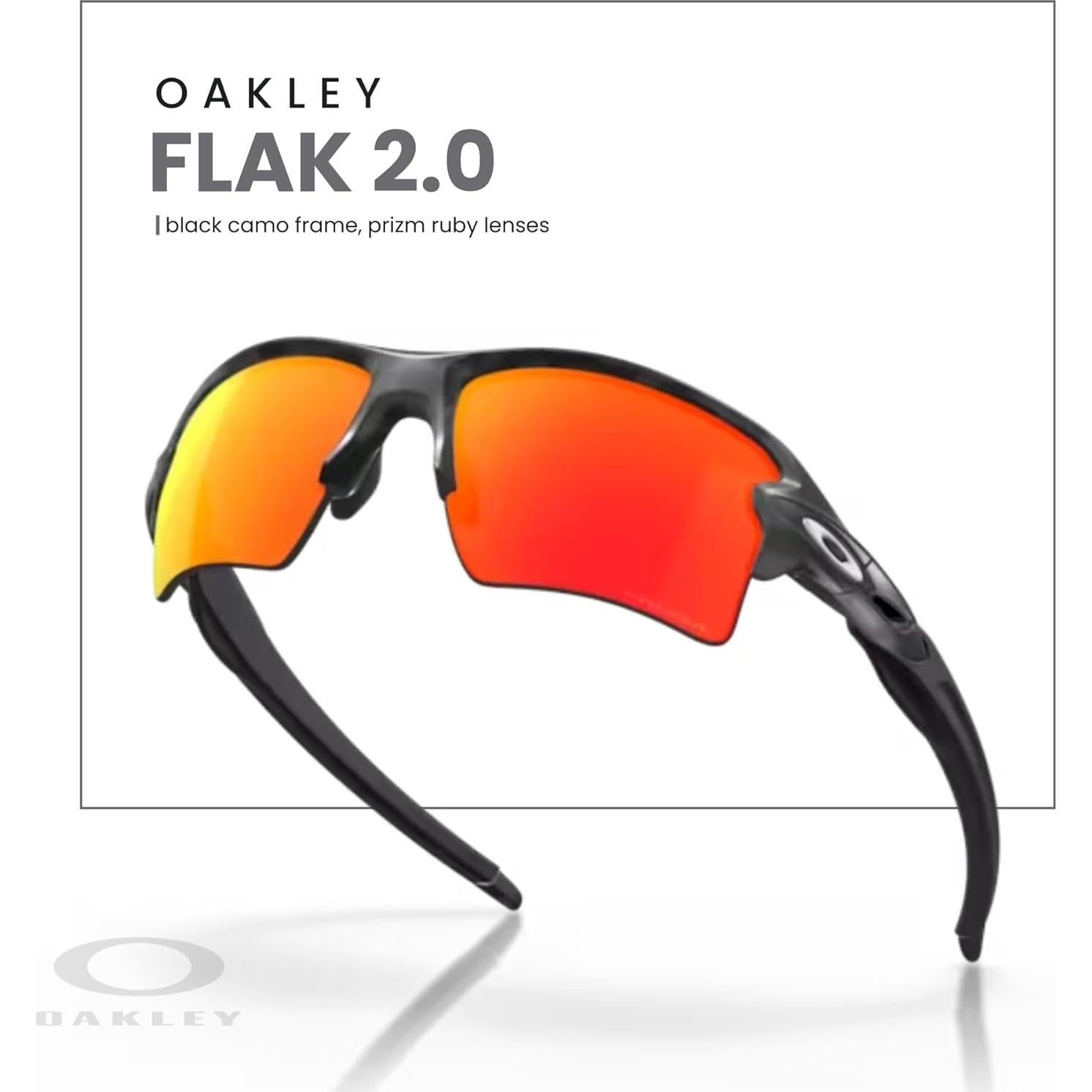 Gafas de sol Oakley Flak 2.0 XL Camo negro/Prizm Ruby