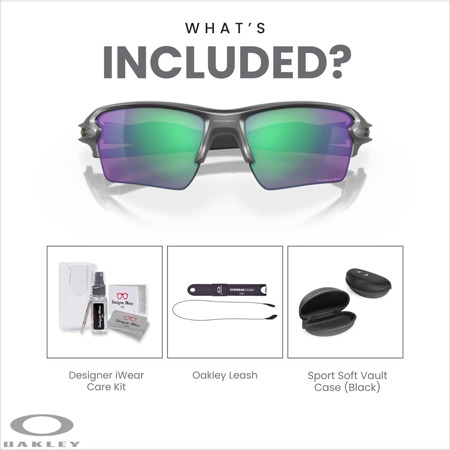 Gafas de sol Oakley Flak 2.0 XL con correa y kit de cuidado