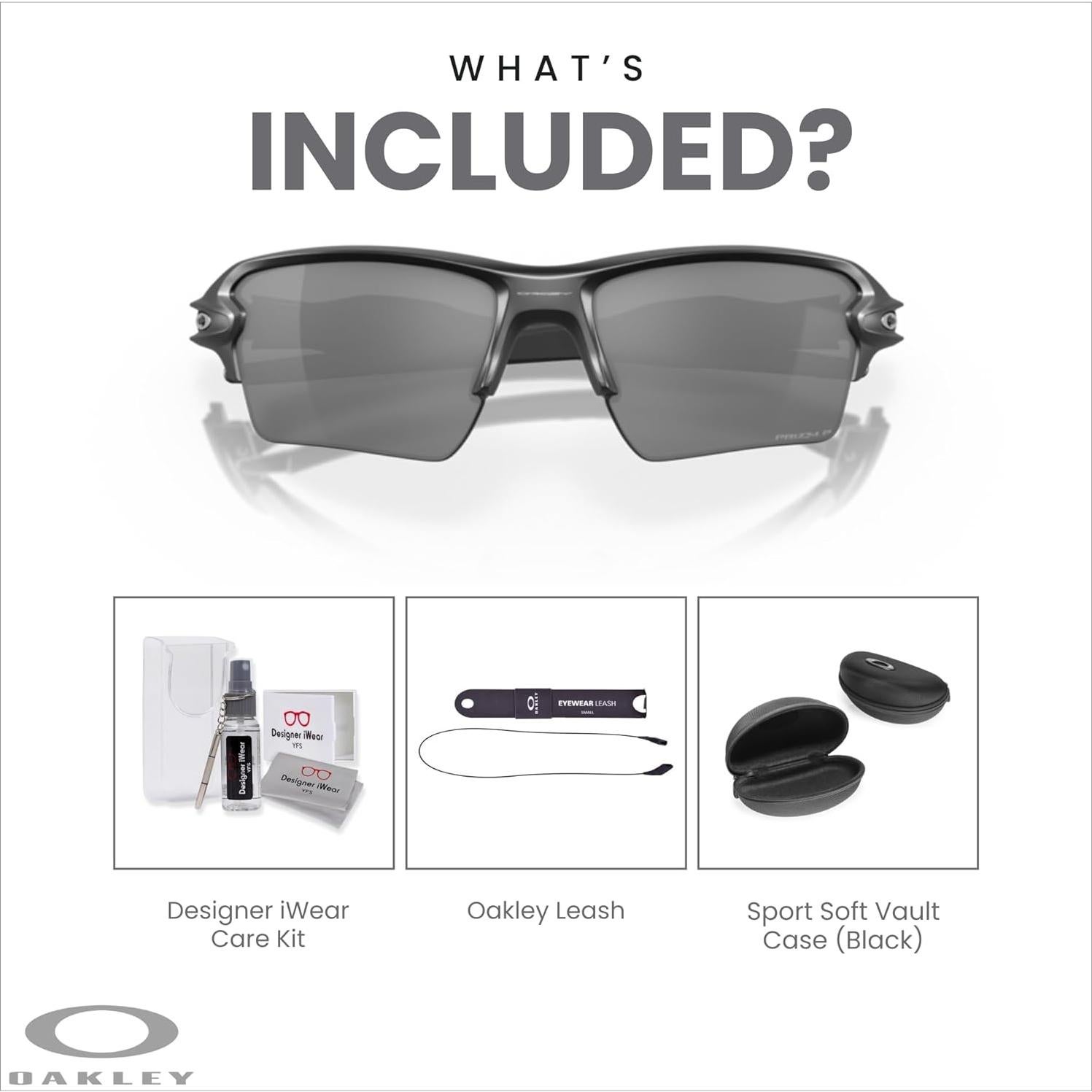 Gafas de sol Oakley Flak 2.0 XL con correa y kit de cuidado