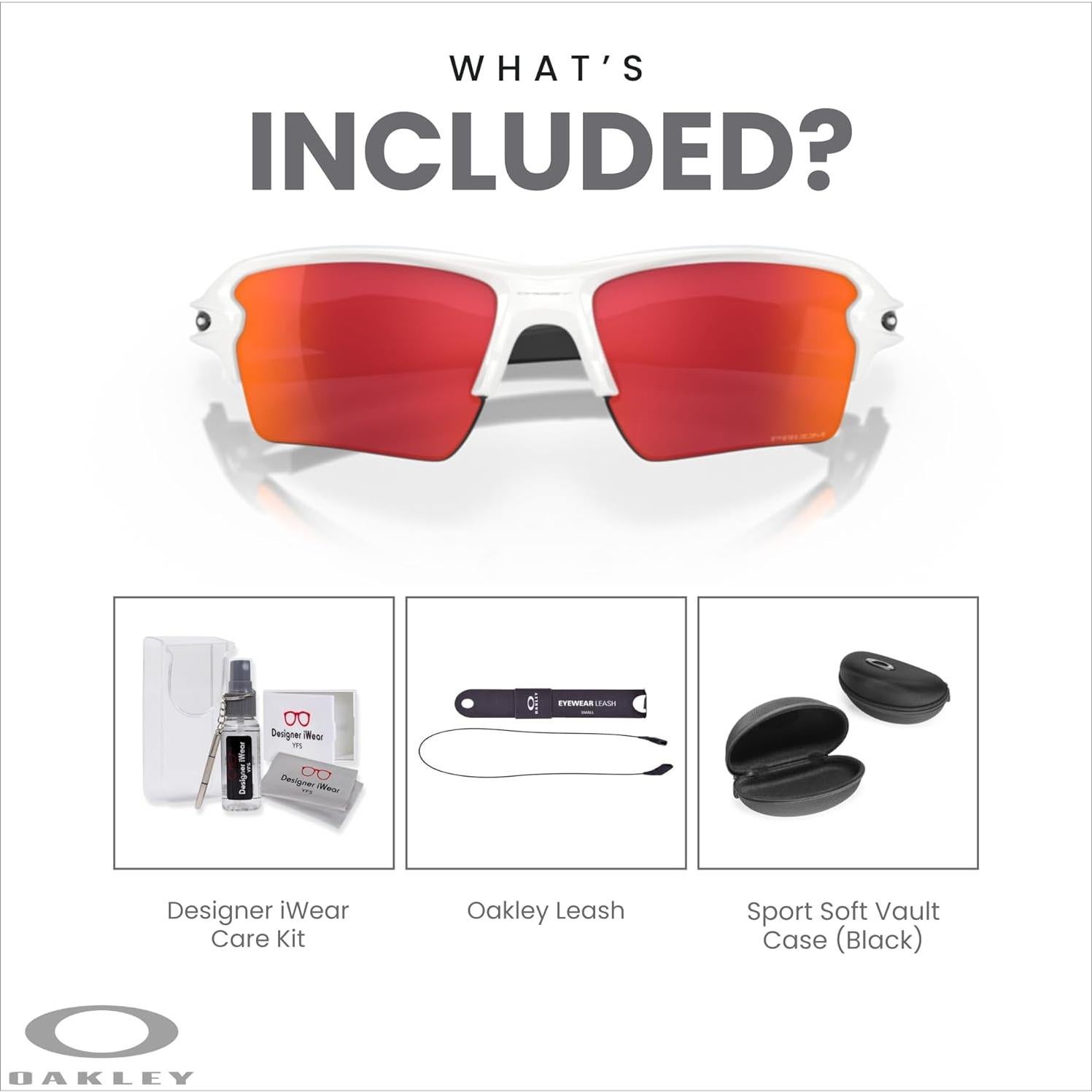 Gafas de sol Oakley Flak 2.0 XL con correa y kit de cuidado