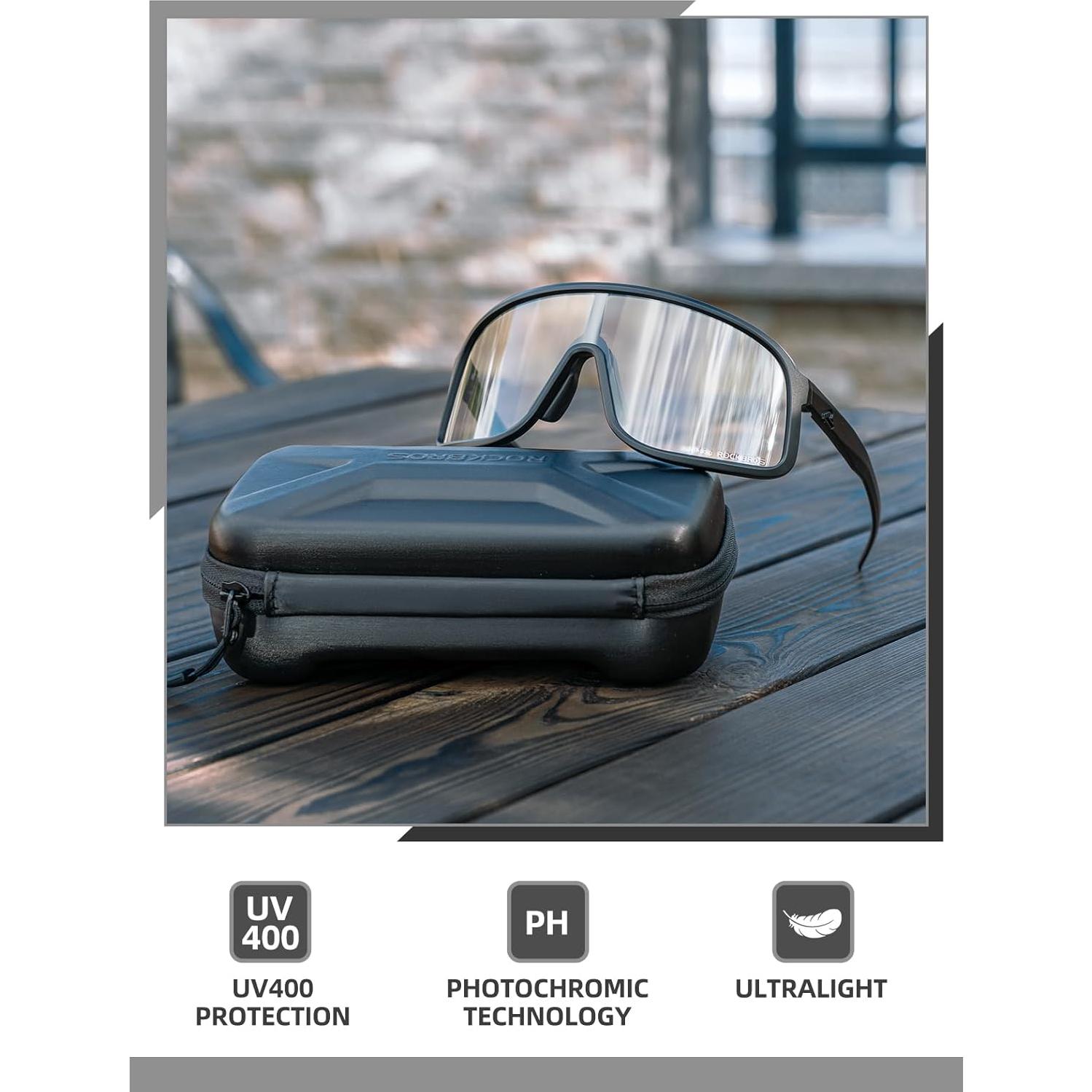 Gafas de sol fotocromáticas ROCKBROS para ciclismo UV400