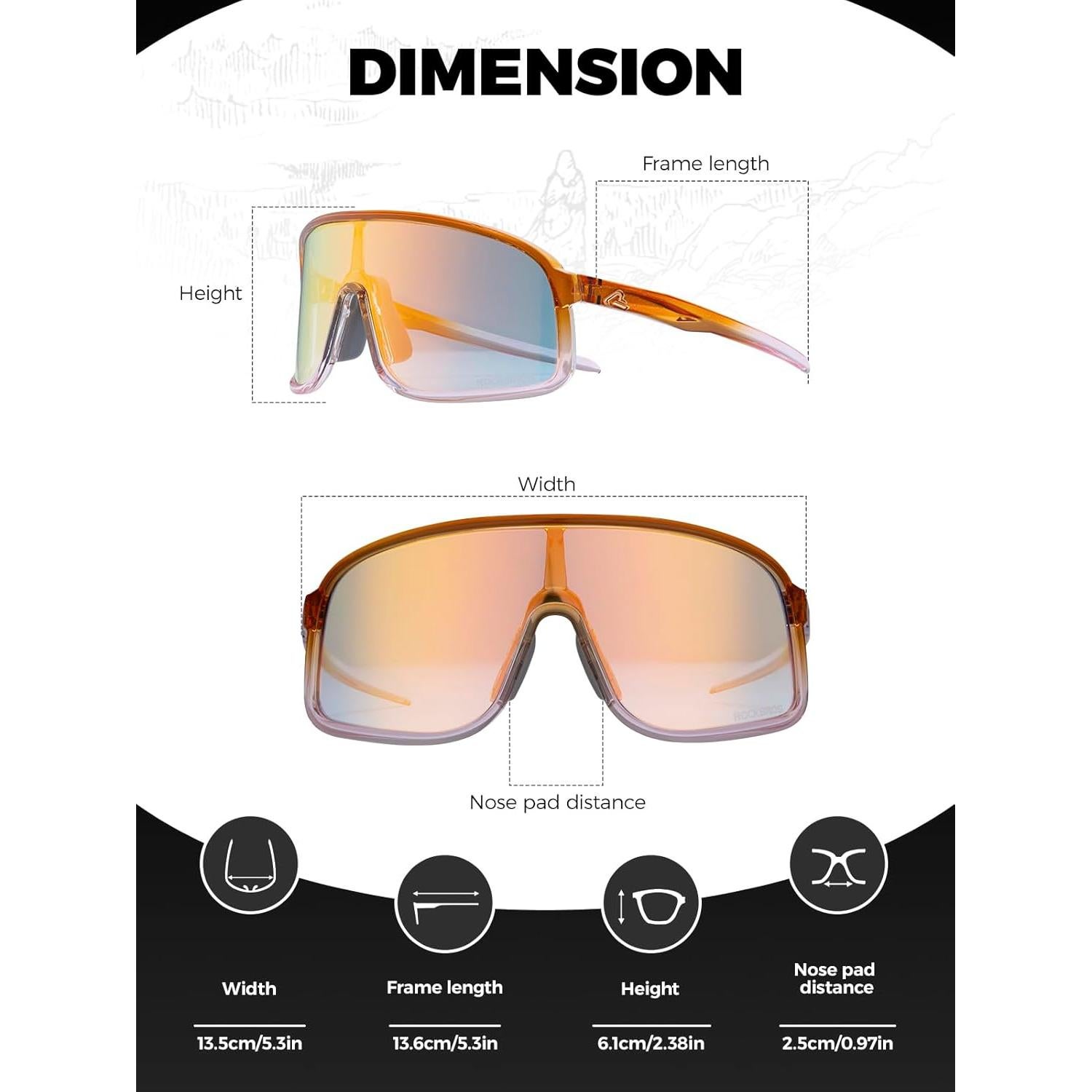 Gafas de sol fotocromáticas ROCKBROS para ciclismo UV400