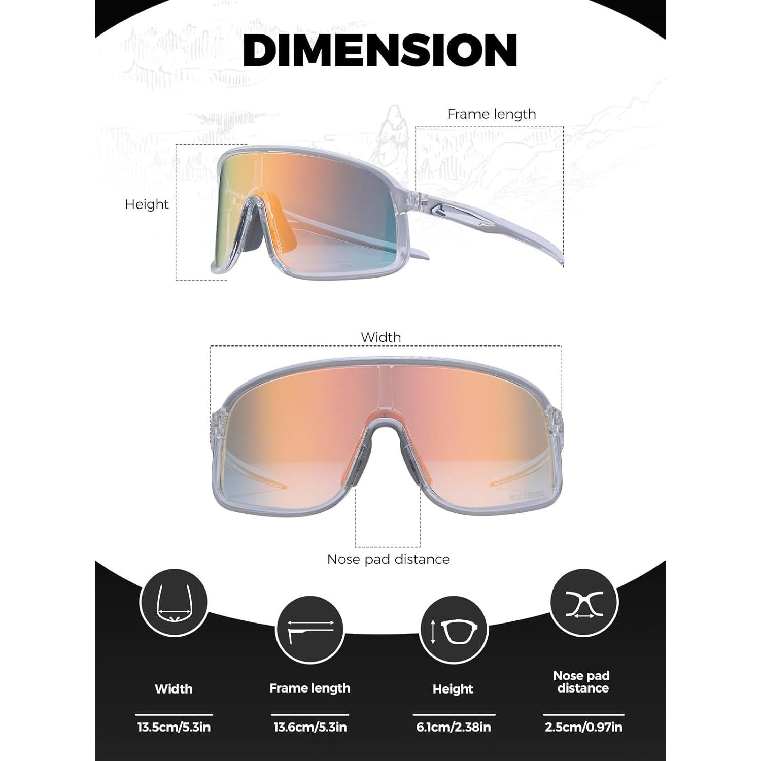 Gafas de sol fotochromáticas ROCKBROS para ciclismo UV400